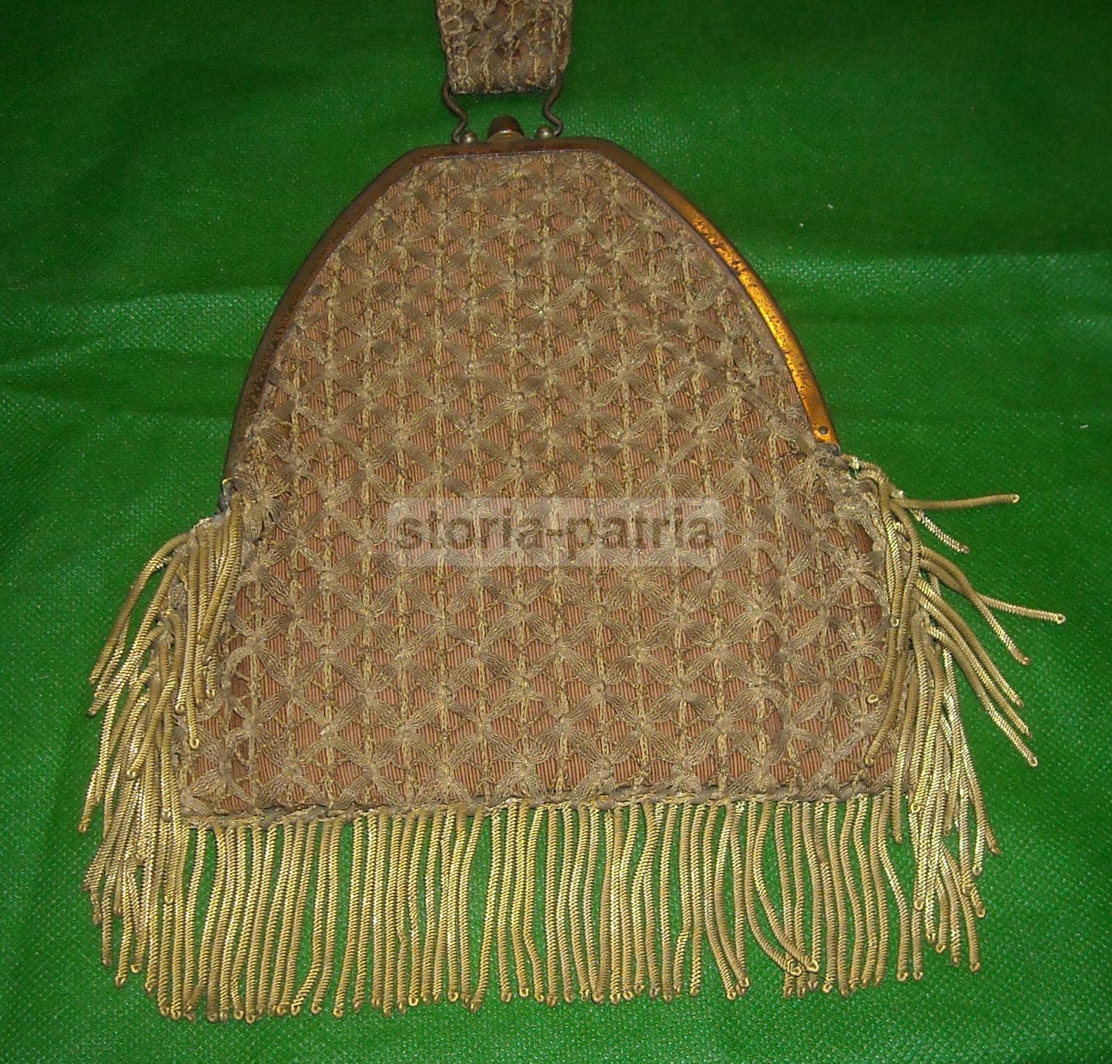 Abbigliamento, Moda Femminile, Inusuale Borsetta, Vintage, Con Artistica Lavorazione immagine 2