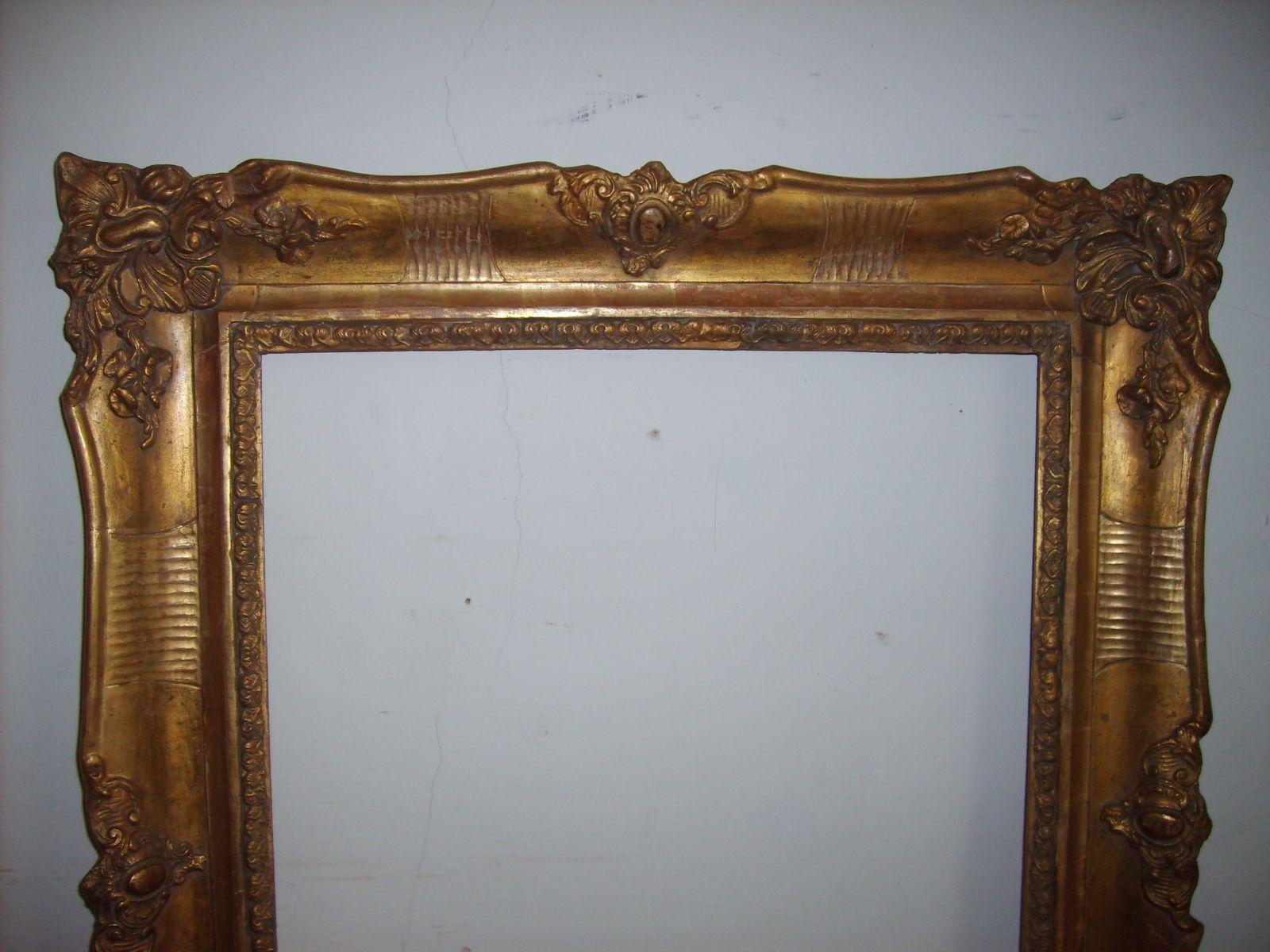 Antica Cornice Dorata, Belle Dimensioni, Decorativa, Utile Per Quadri O Specchiera immagine 4