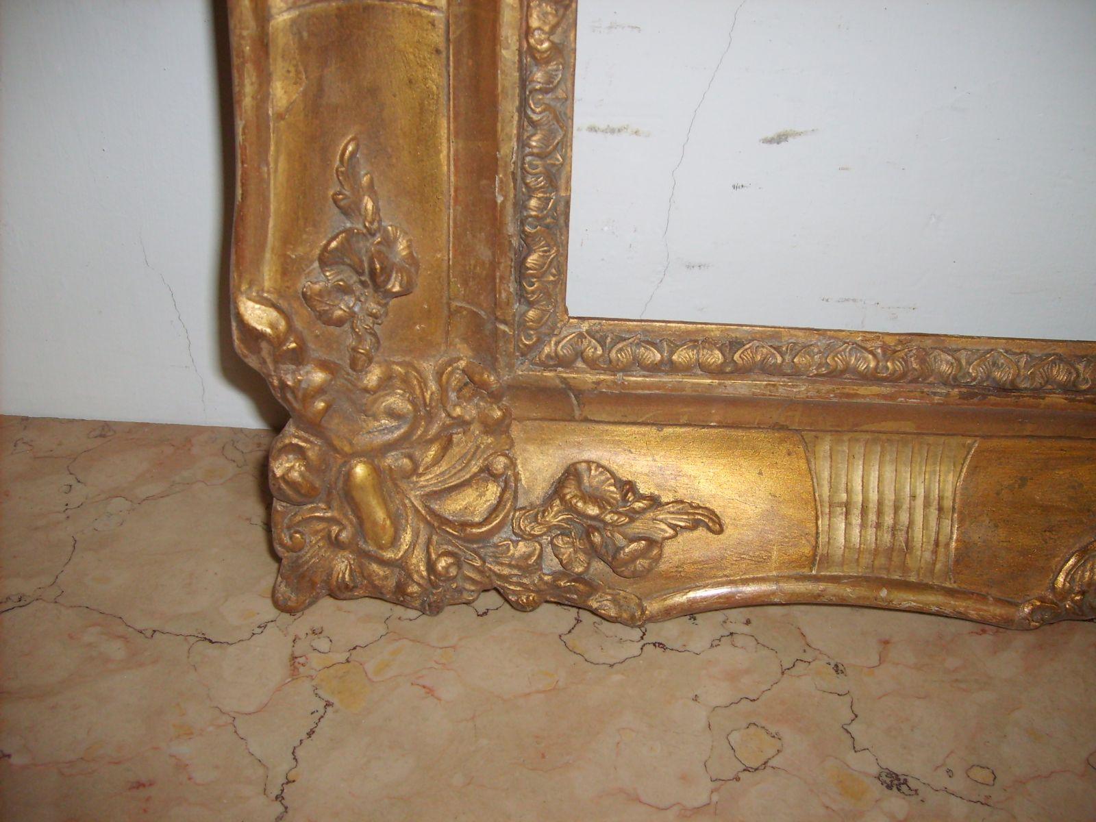 Antica Cornice Dorata, Belle Dimensioni, Decorativa, Utile Per Quadri O Specchiera immagine 6