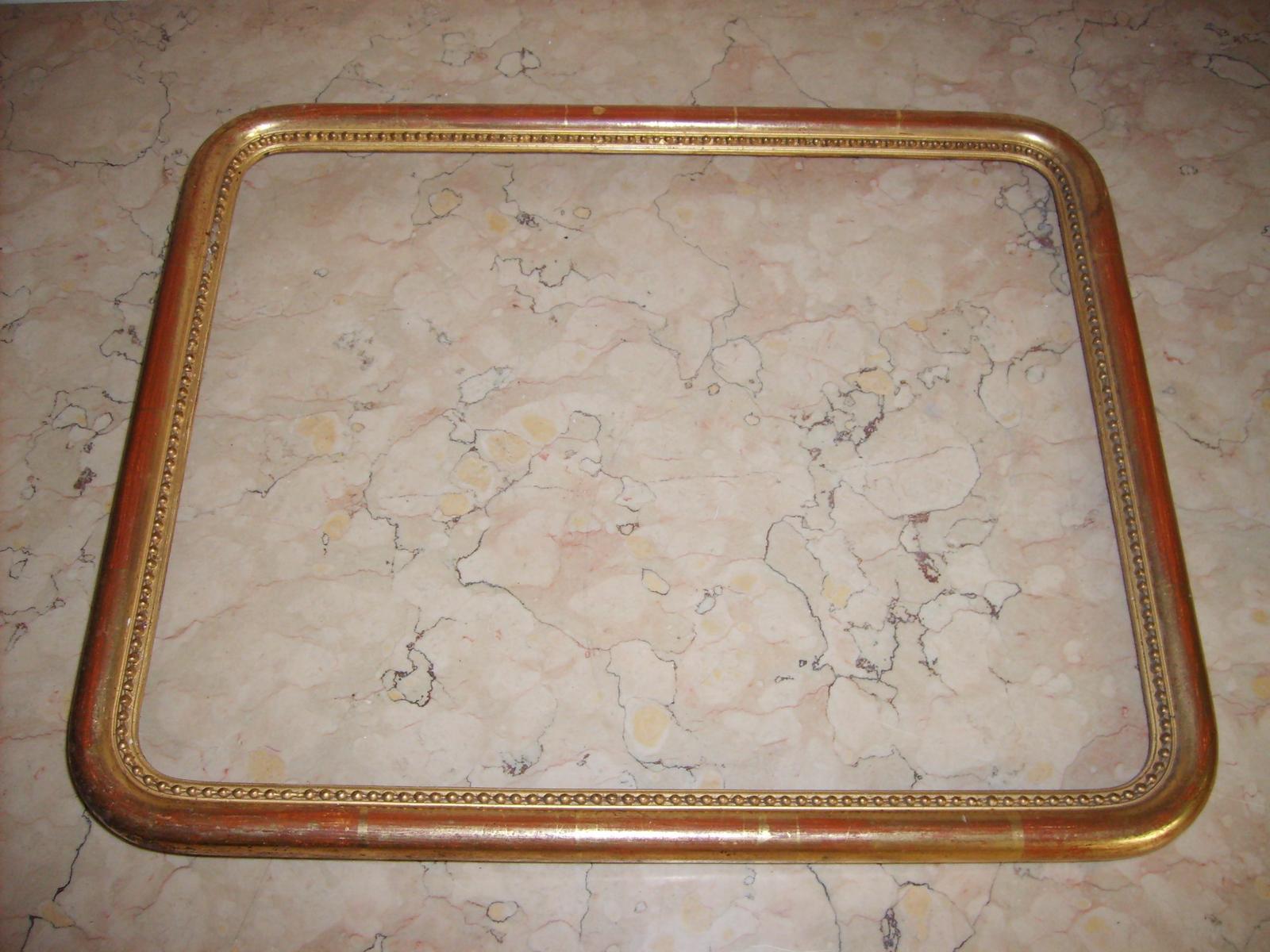 Antica Cornice Dorata, Graziose Belle Dimensioni, Utile Per Varie Opere Darte immagine 1