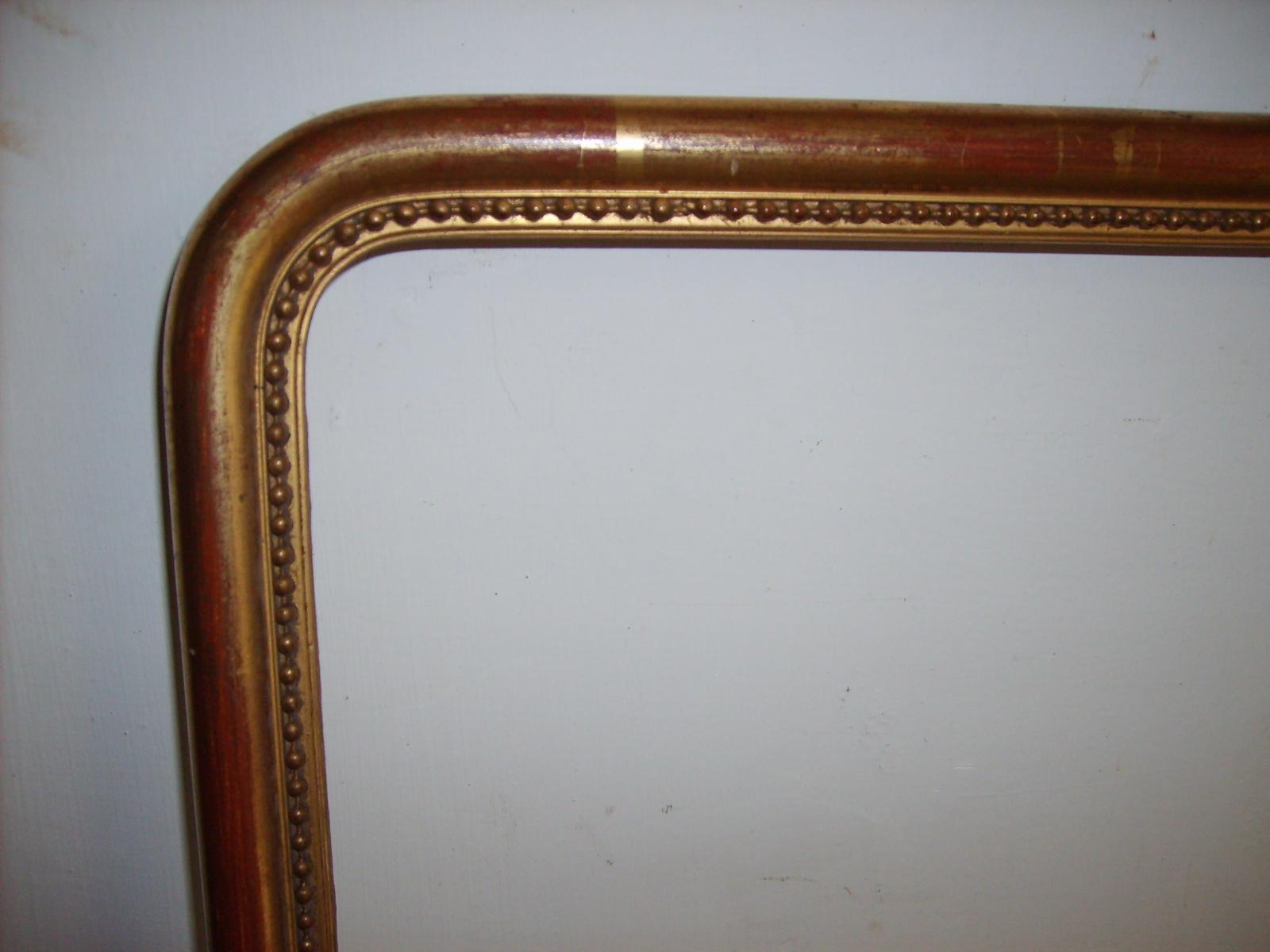 Antica Cornice Dorata, Graziose Belle Dimensioni, Utile Per Varie Opere Darte immagine 3