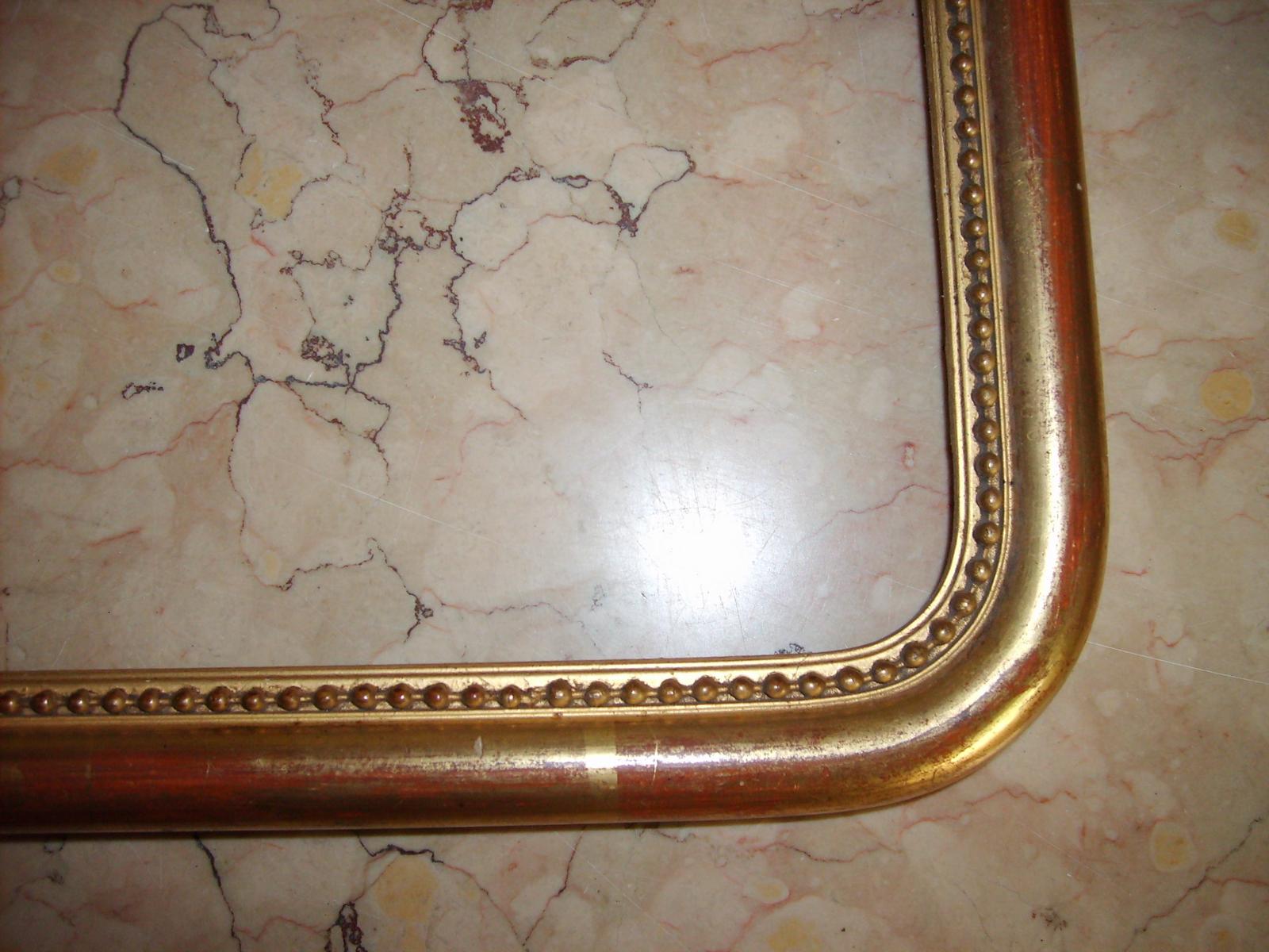 Antica Cornice Dorata, Graziose Belle Dimensioni, Utile Per Varie Opere Darte immagine 6