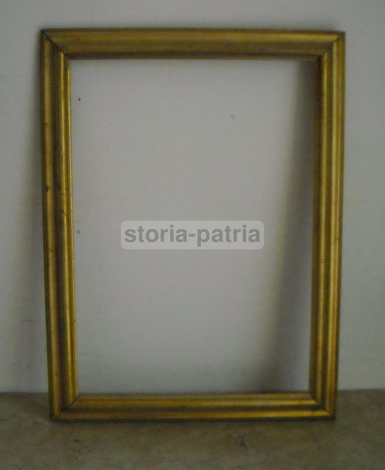 Antica Cornice Dorata, Utile Per Dipinti E Incisioni, Ovunque Collocabile, d'Epoca immagine 1
