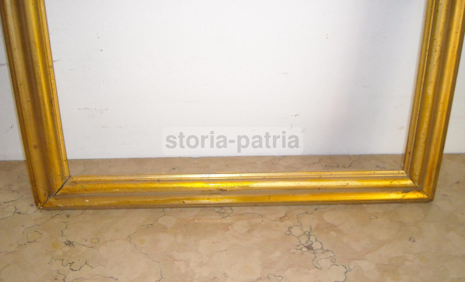Antica Cornice Dorata, Utile Per Dipinti E Incisioni, Ovunque Collocabile, d'Epoca immagine 2