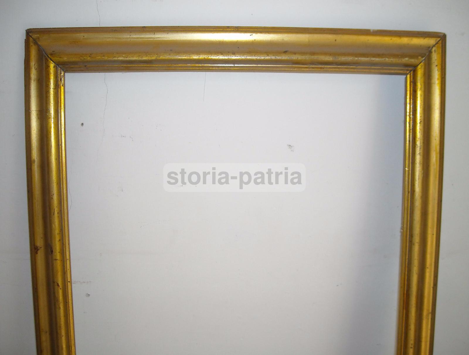 Antica Cornice Dorata, Utile Per Dipinti E Incisioni, Ovunque Collocabile, d'Epoca immagine 3