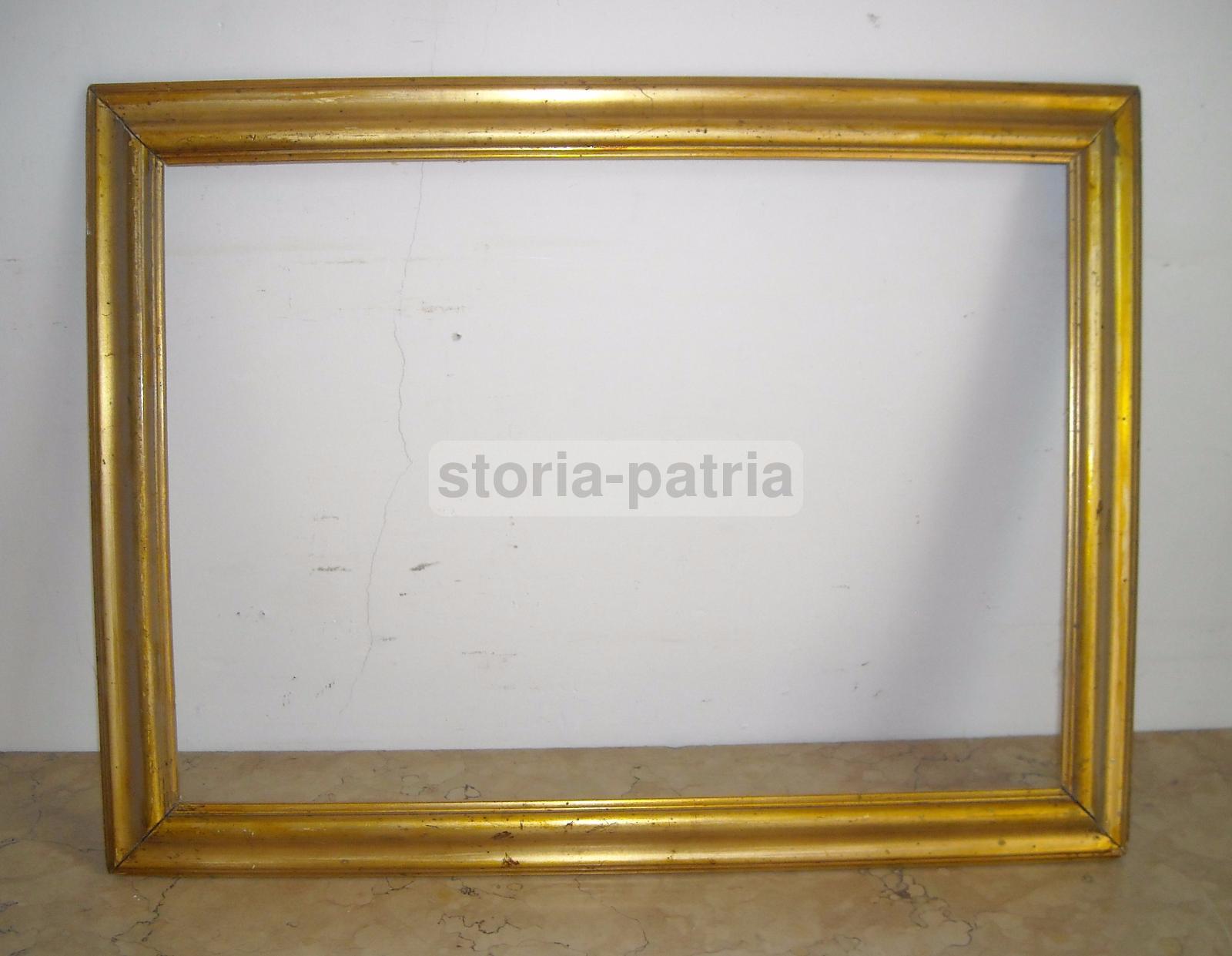 Antica Cornice Dorata, Utile Per Dipinti E Incisioni, Ovunque Collocabile, d'Epoca immagine 5