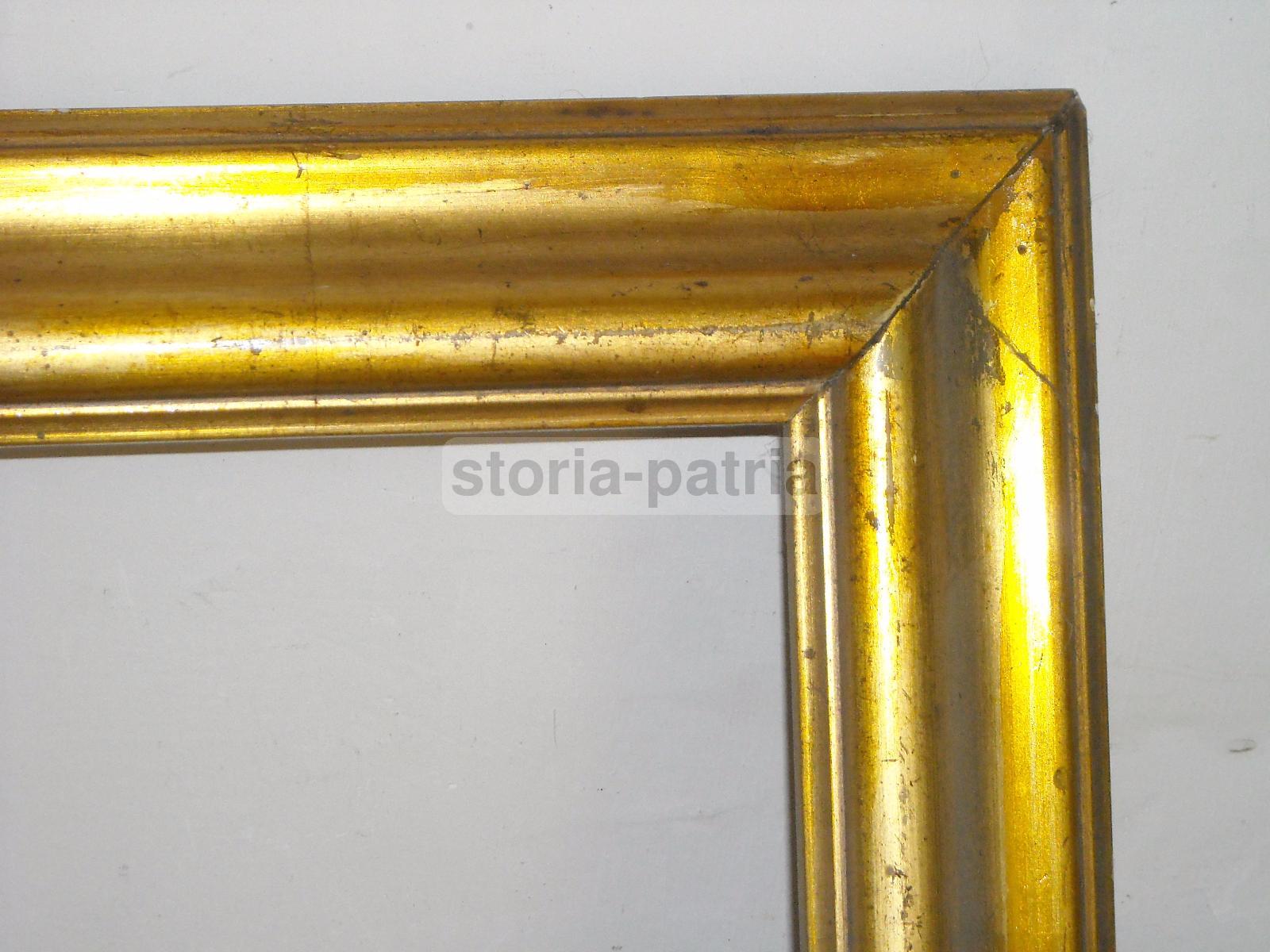 Antica Cornice Dorata, Utile Per Dipinti E Incisioni, Ovunque Collocabile, d'Epoca immagine 6