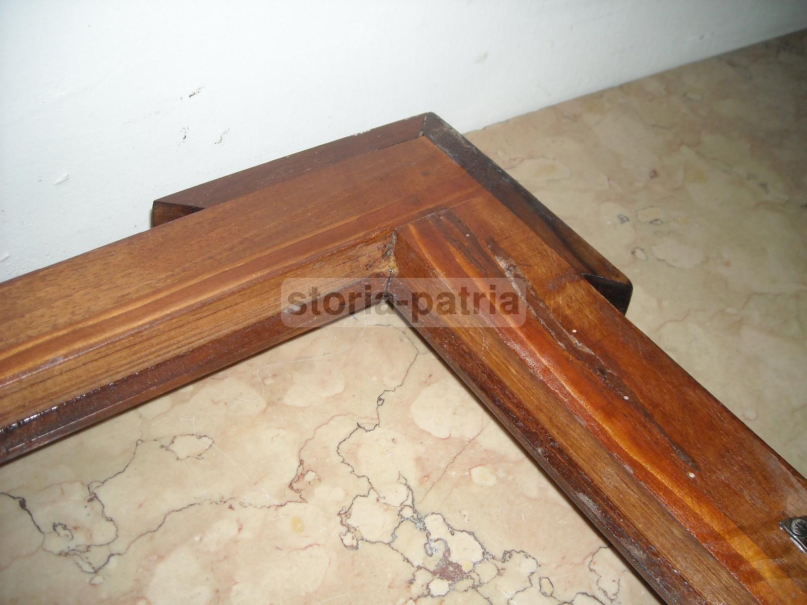 Antica Cornice, In Legno Con Filettatura Ad Intarsio, Utile Per Stampe O Dipinti immagine 4