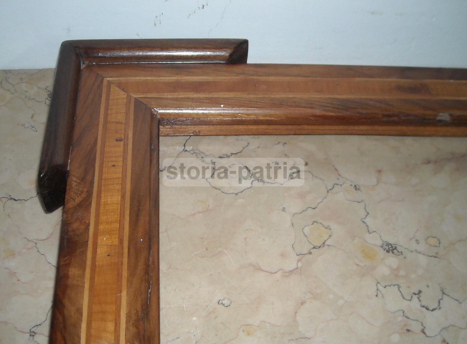 Antica Cornice, In Legno Con Filettatura Ad Intarsio, Utile Per Stampe O Dipinti immagine 7