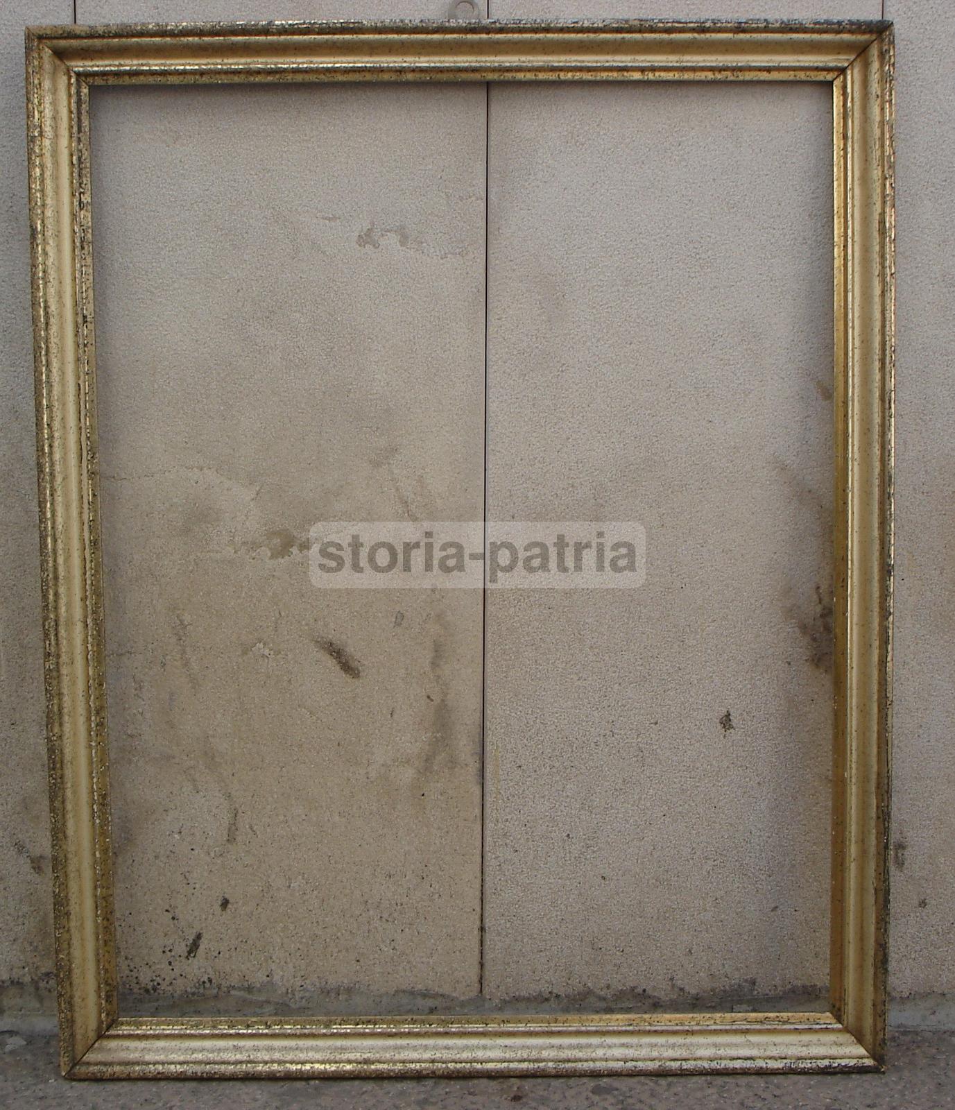 Antica Cornice, In Legno Dorato, Utile Per Incisioni Acquarelli Tempere Dipinti immagine 1