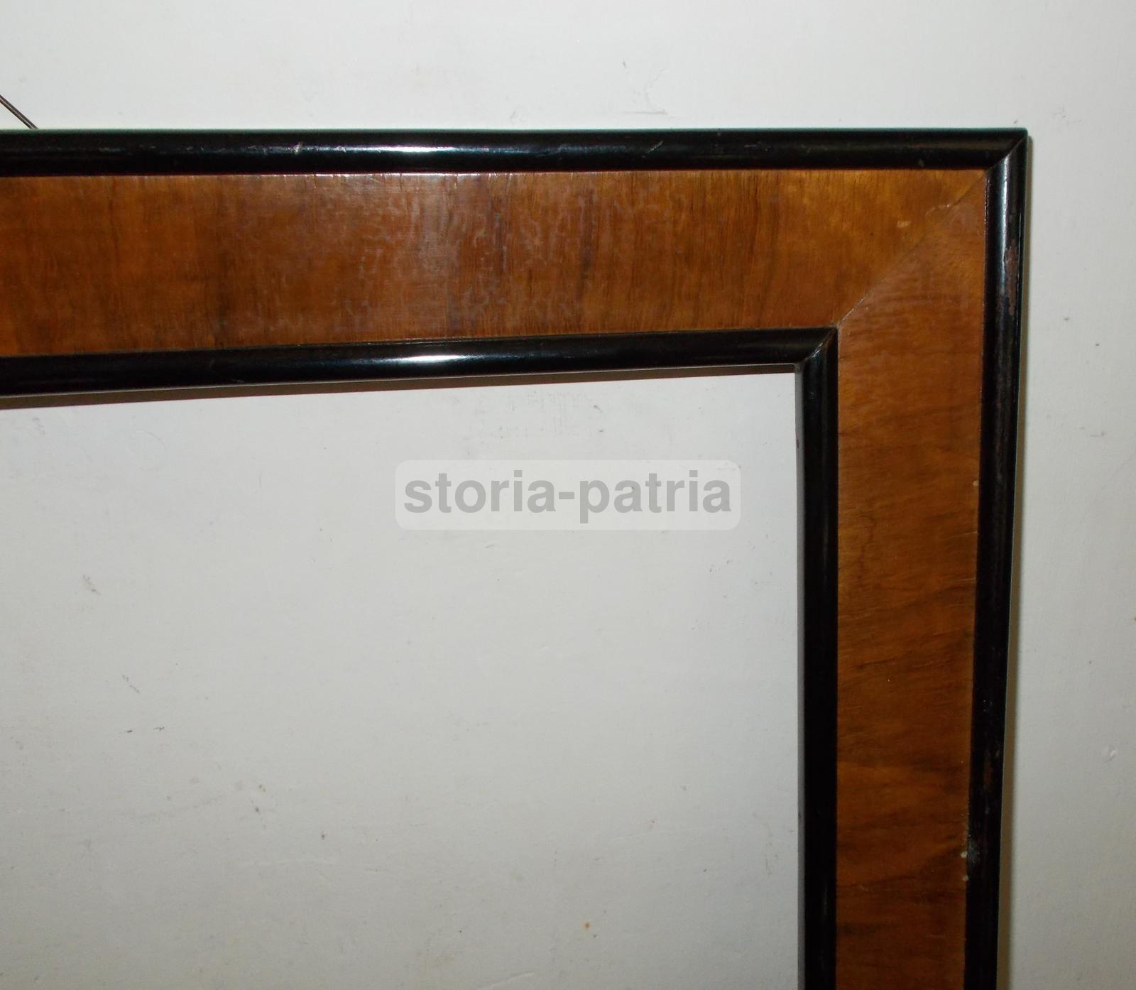 Antica Cornice, Legno Naturale Ed Ebanizzato, Utile Per Stampe Dipinti Acquarelli immagine 2