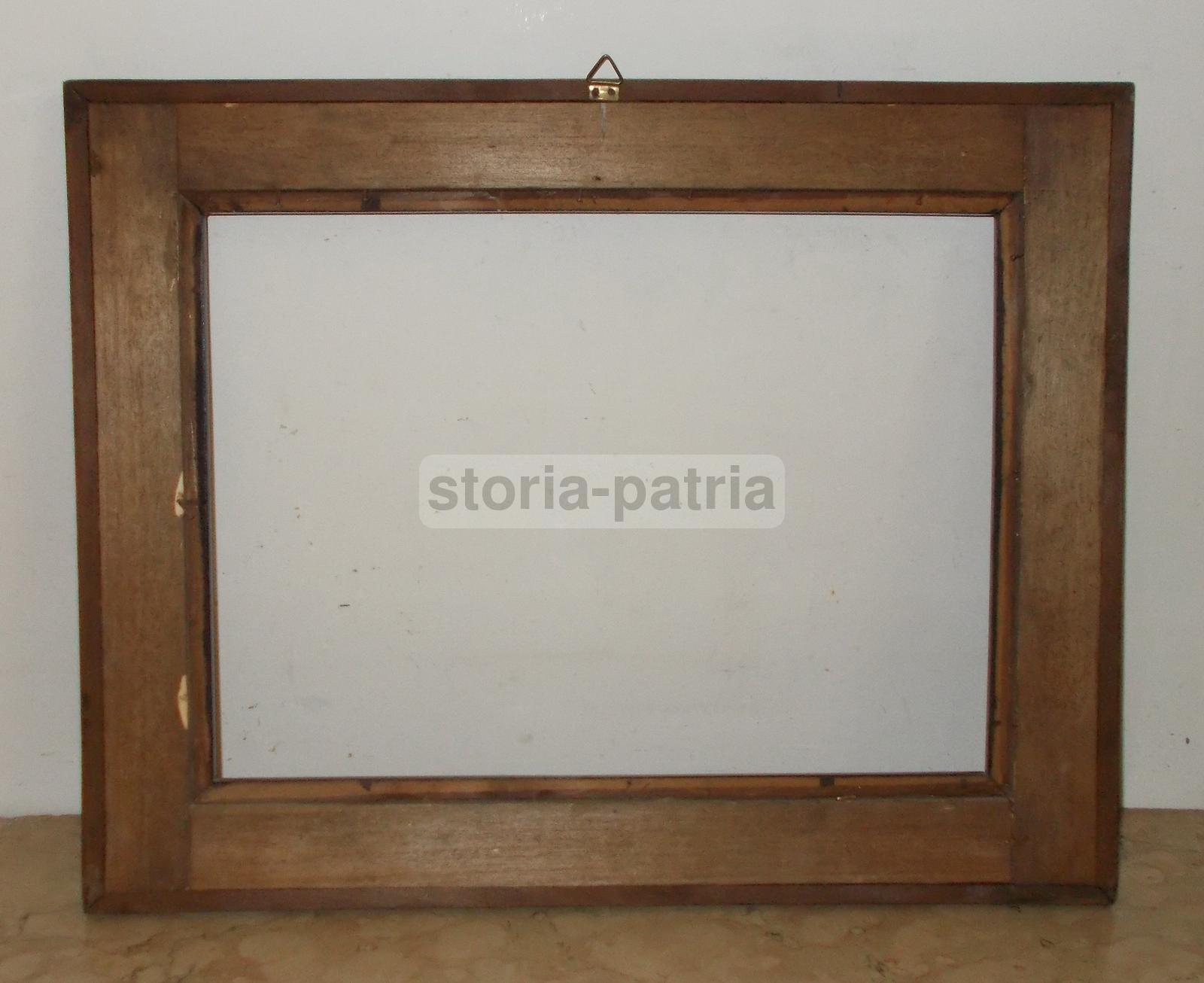 Antica Cornice, Legno Naturale Ed Ebanizzato, Utile Per Stampe Dipinti Acquarelli immagine 4