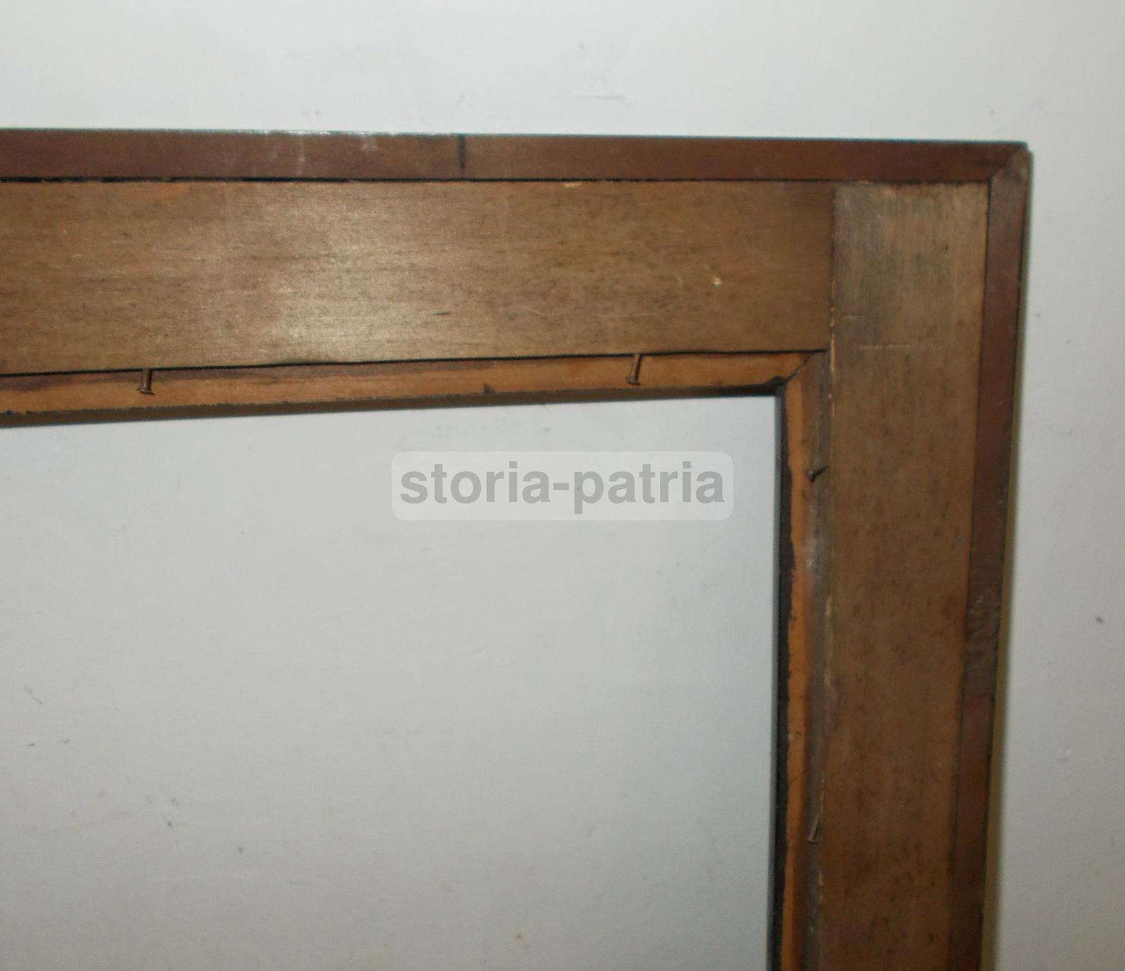 Antica Cornice, Legno Naturale Ed Ebanizzato, Utile Per Stampe Dipinti Acquarelli immagine 5