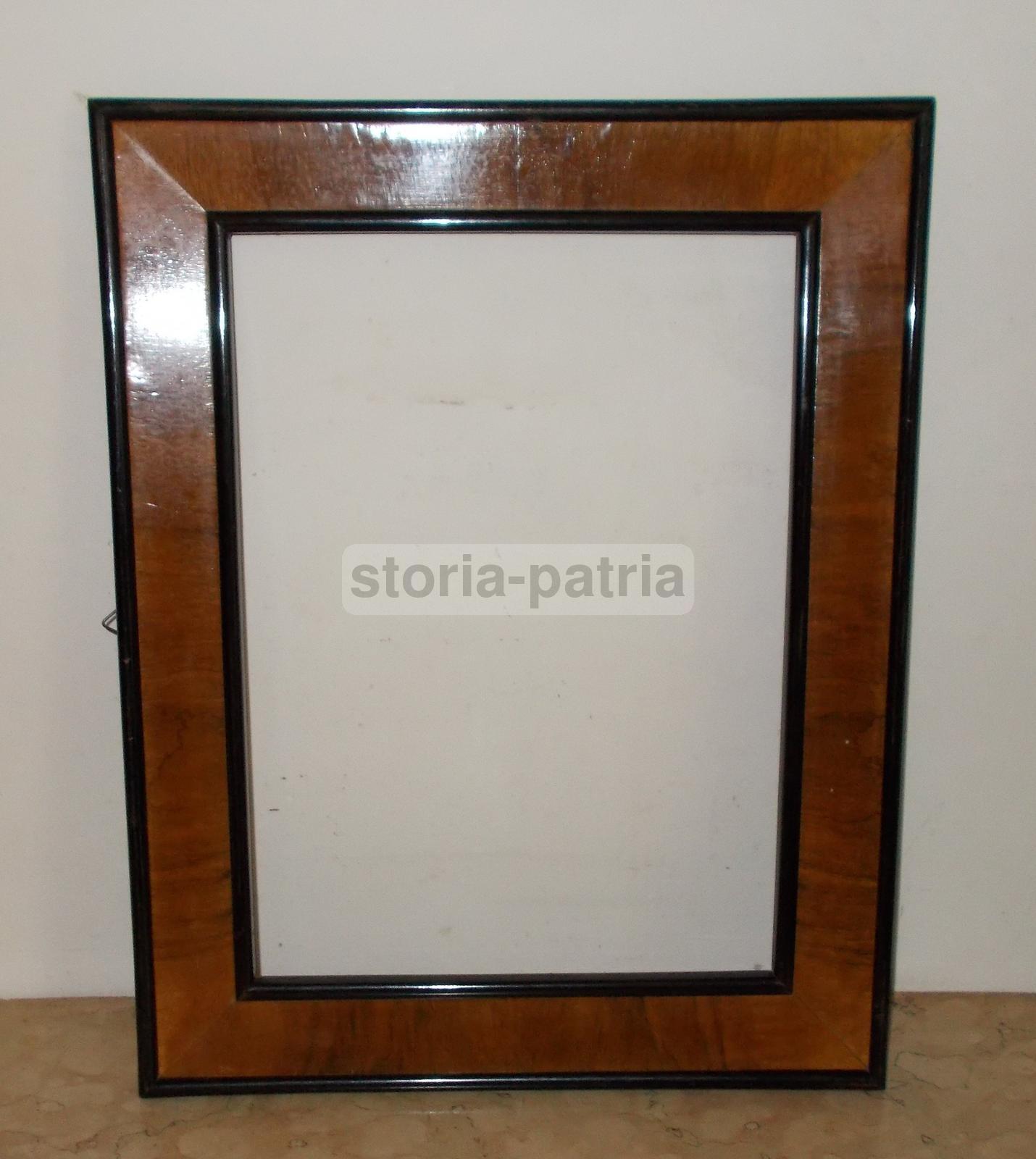 Antica Cornice, Legno Naturale Ed Ebanizzato, Utile Per Stampe Dipinti Acquarelli immagine 6