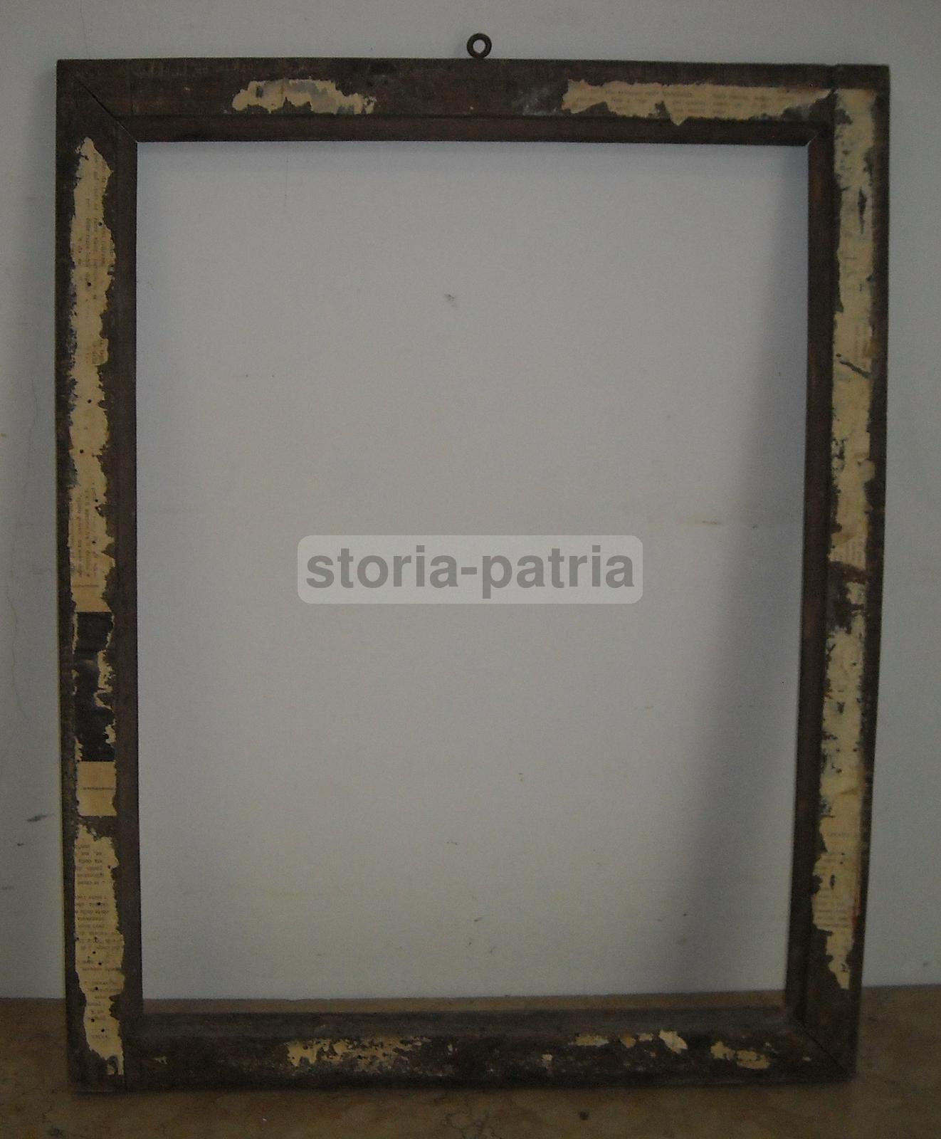 Antica Cornice, Originale d'Epoca, In Legno Massiccio, Decorativa, Da Restaurare immagine 7