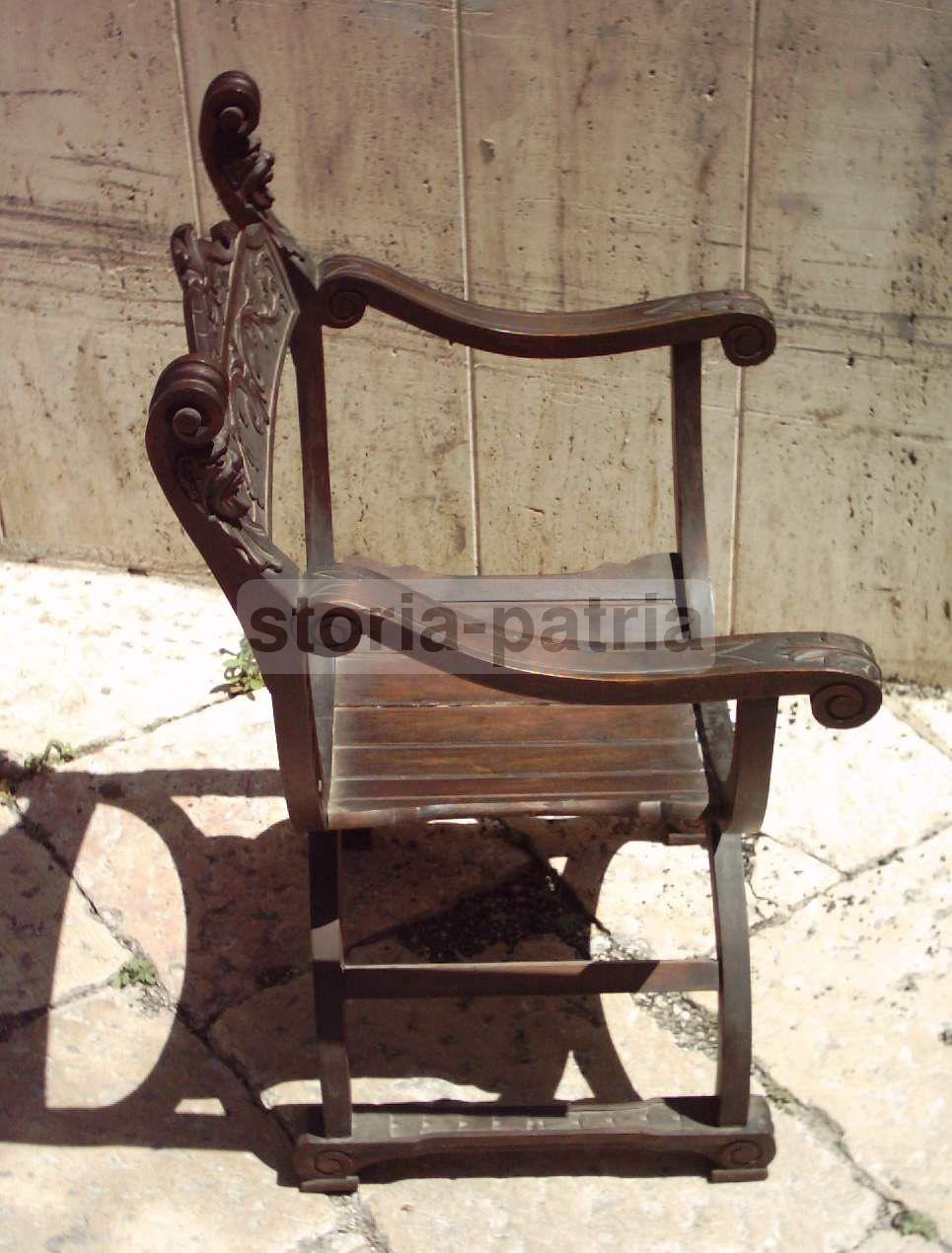 Antica Ebanisteria, Pregevoli Intagli, Decorativa Sedia, Ovunque Collocabile, Utile immagine 12