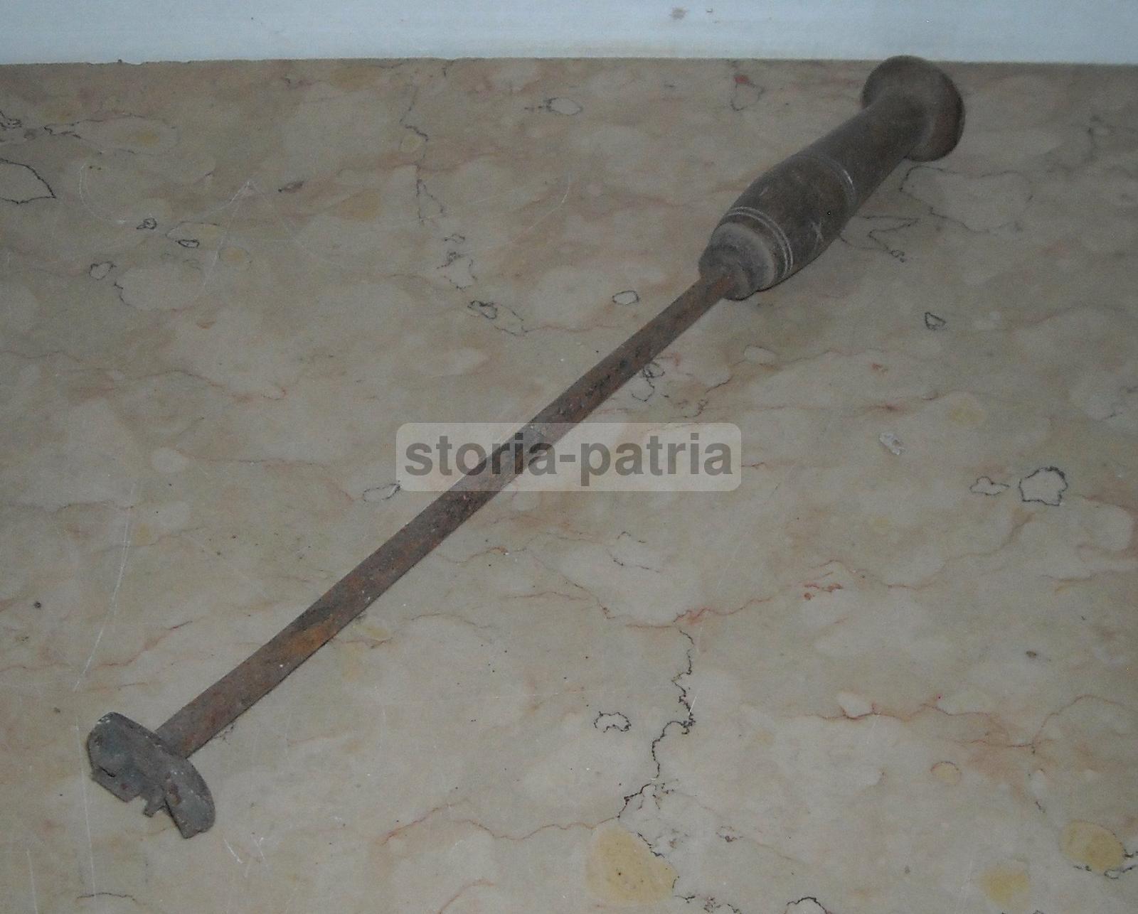 Antico Ferro Battuto, Utensile Da Collezione, Marchio A Fuoco, Utile Timbro d'Epoca immagine 2