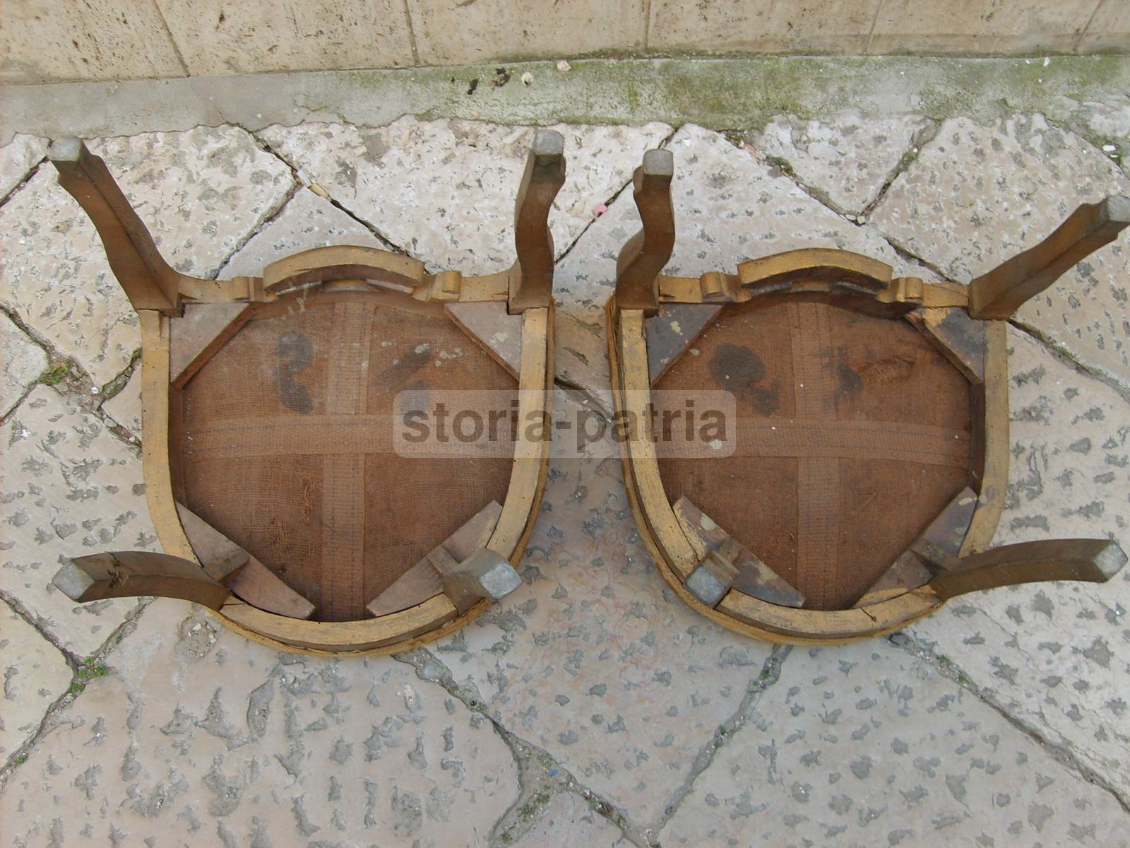 Antiquariato, Sedie, Sgabelli, Interessante Coppia, Da Restaurare, Utili, d'Epoca, 800 immagine 1