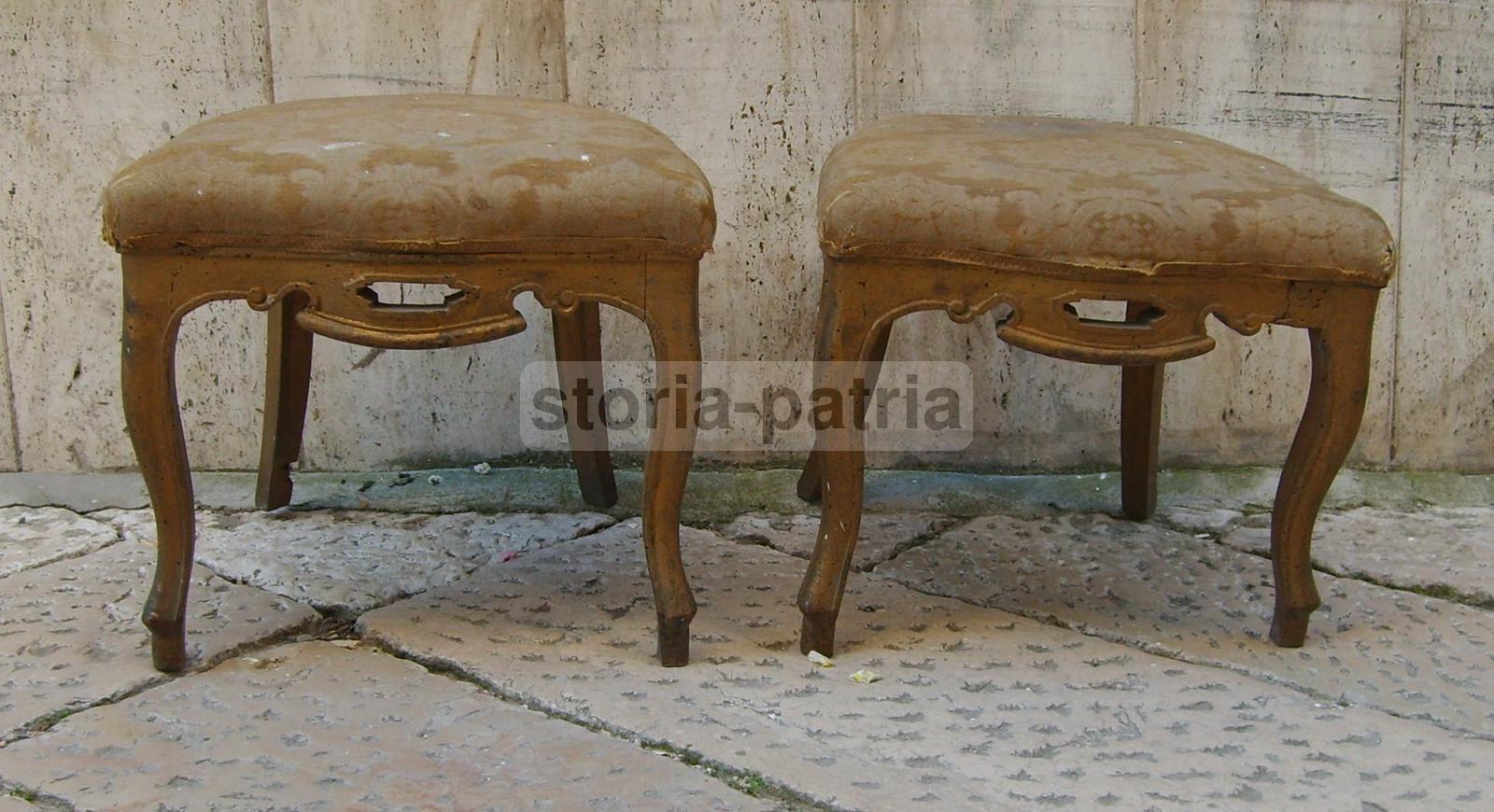 Antiquariato, Sedie, Sgabelli, Interessante Coppia, Da Restaurare, Utili, d'Epoca, 800 immagine 20