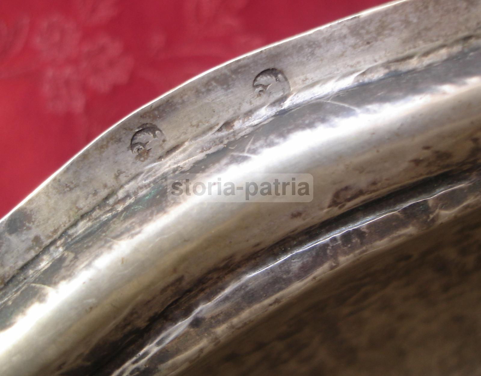 Araldica, Interessante Argenteria Di Famiglia, Decorativo Insieme, Otto Vaschette immagine 2