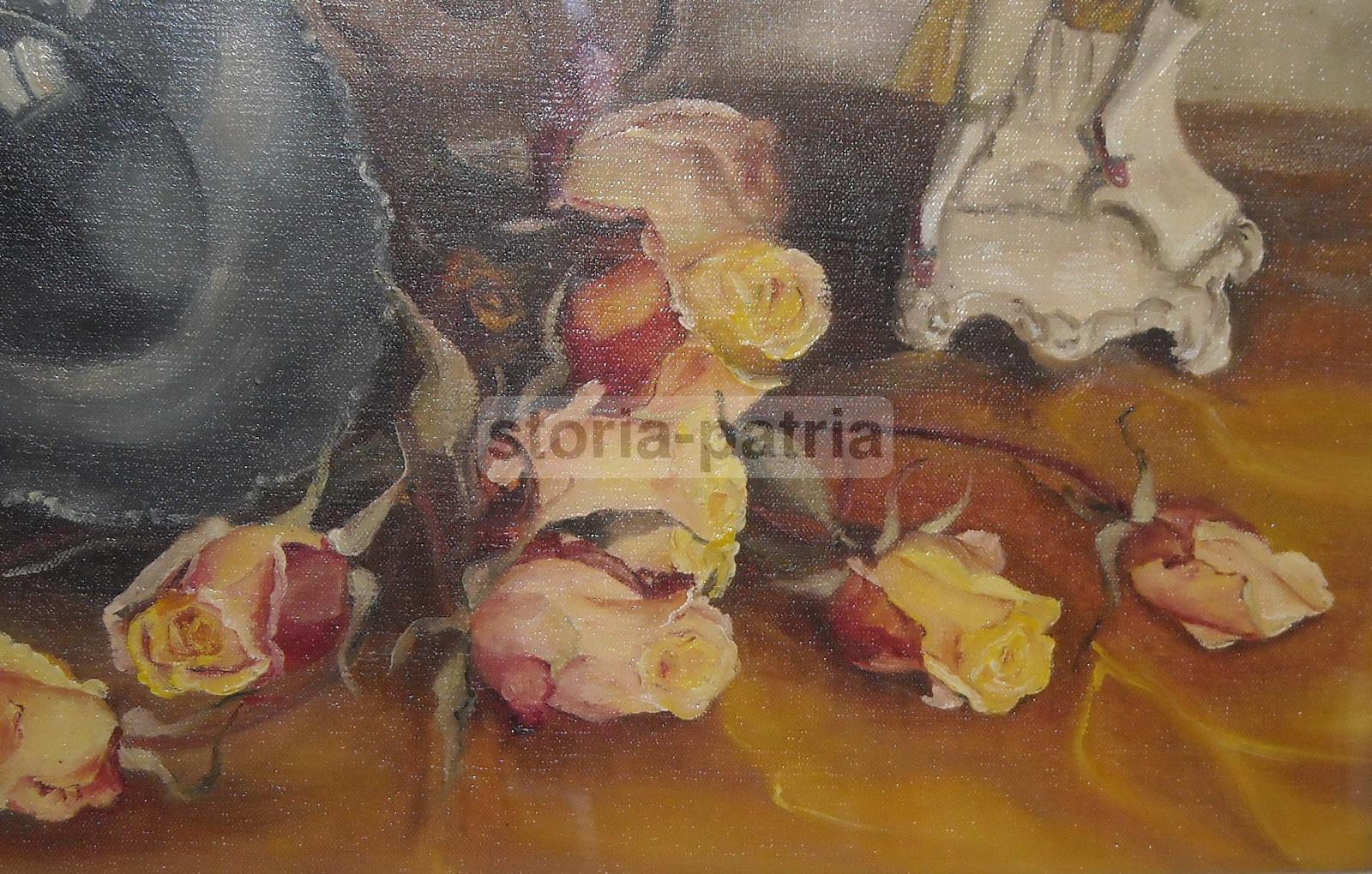 Arte Decorativa, Dipinto Da Collezione, Piacevole Natura Morta, Artista Pettigiani immagine 10