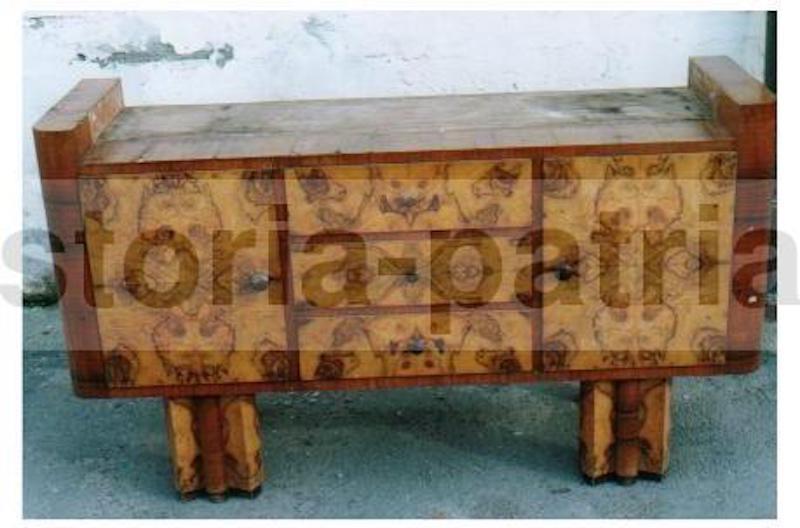Arti Decorative Del 900, Design, Stilizzato Mobile Credenza, Legno, Radica, d'Epoca immagine 5