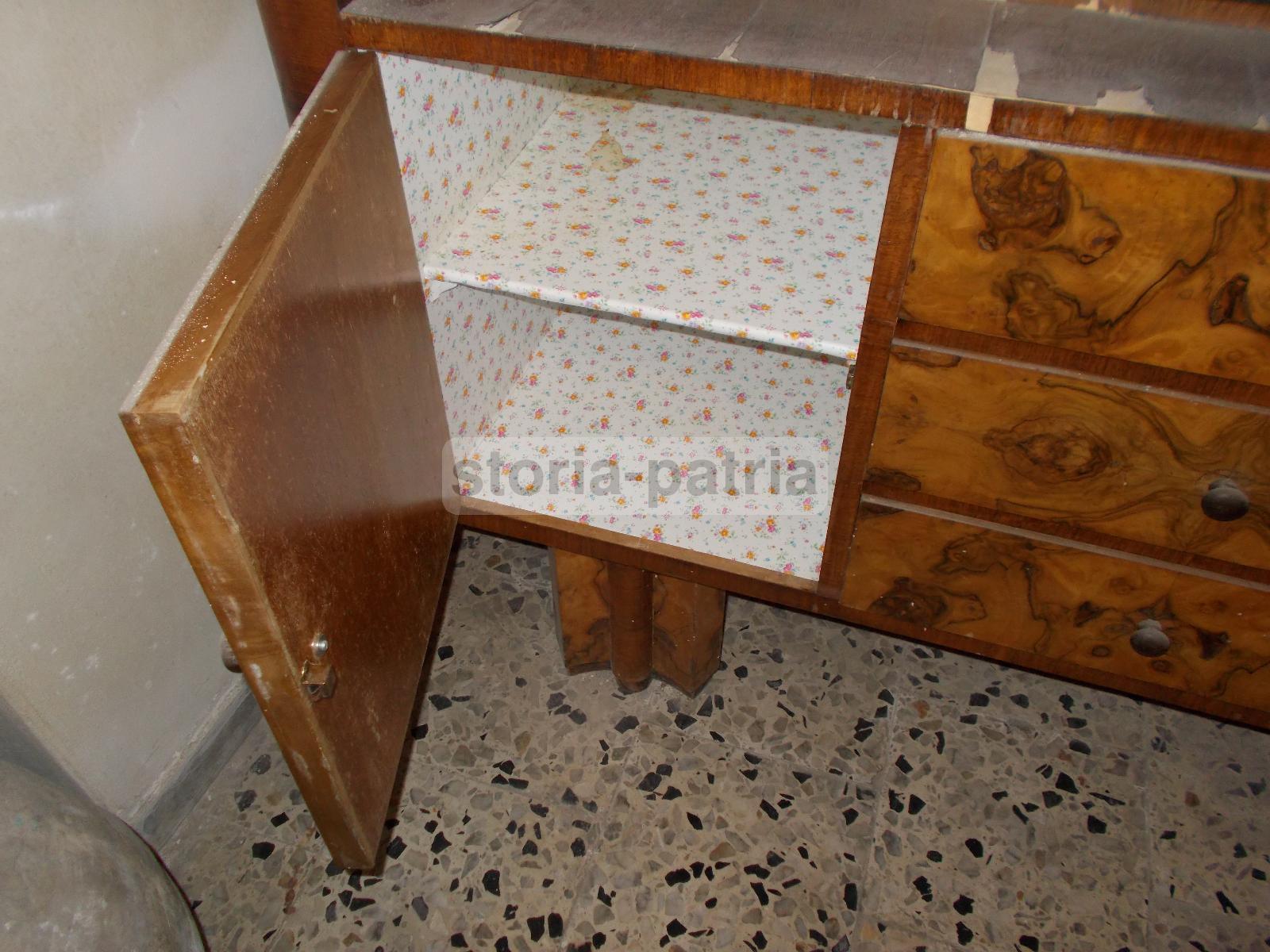 Arti Decorative Del 900, Design, Stilizzato Mobile Credenza, Legno, Radica, d'Epoca immagine 9