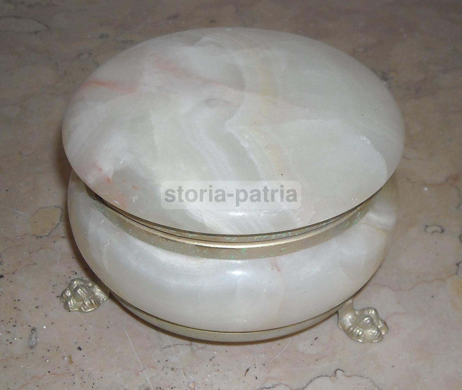 Arti Decorative Del 900, Graziosa Bella Scatola Portagioie, Onice, Genghini, Monza immagine 1