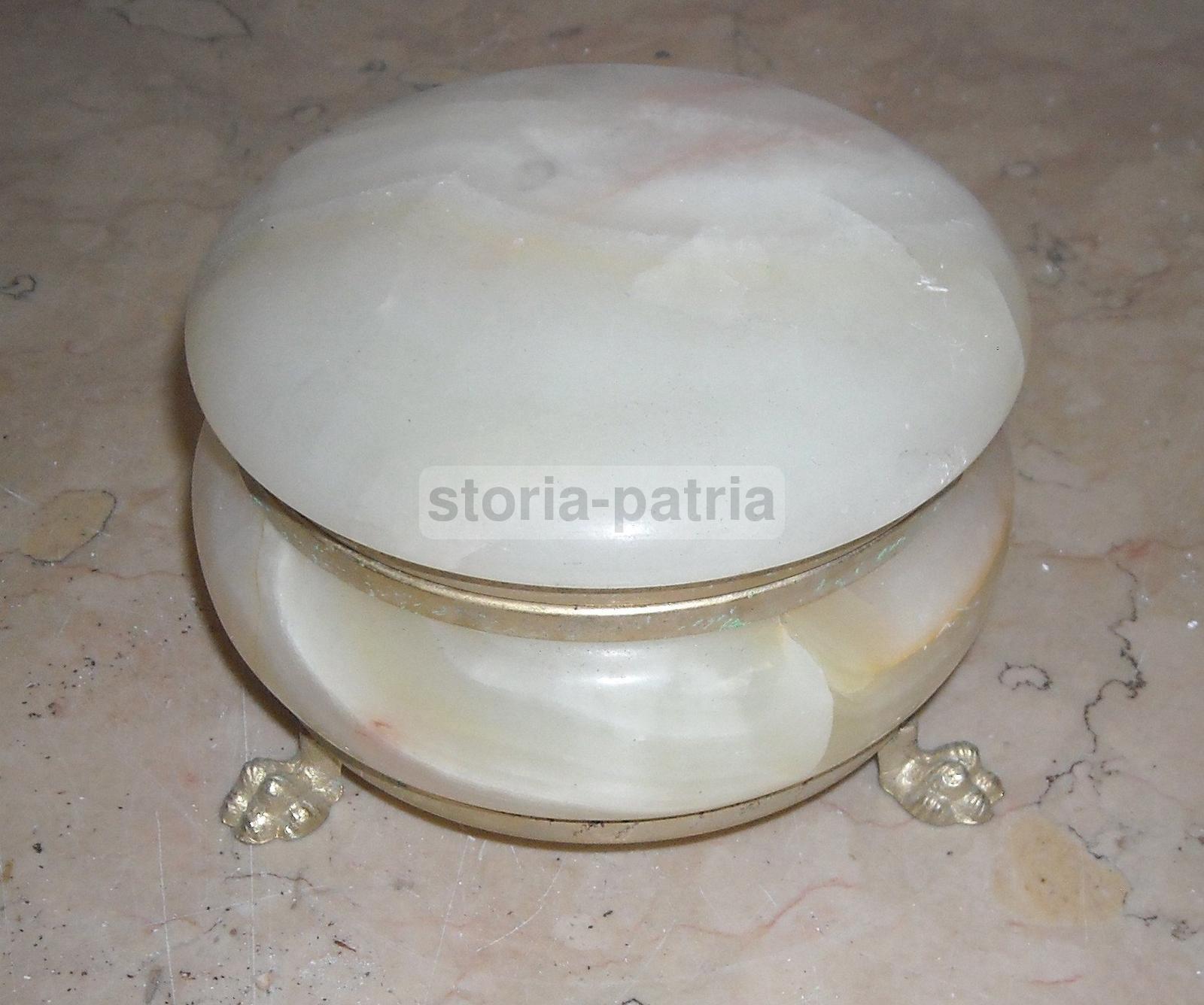 Arti Decorative Del 900, Graziosa Bella Scatola Portagioie, Onice, Genghini, Monza immagine 3