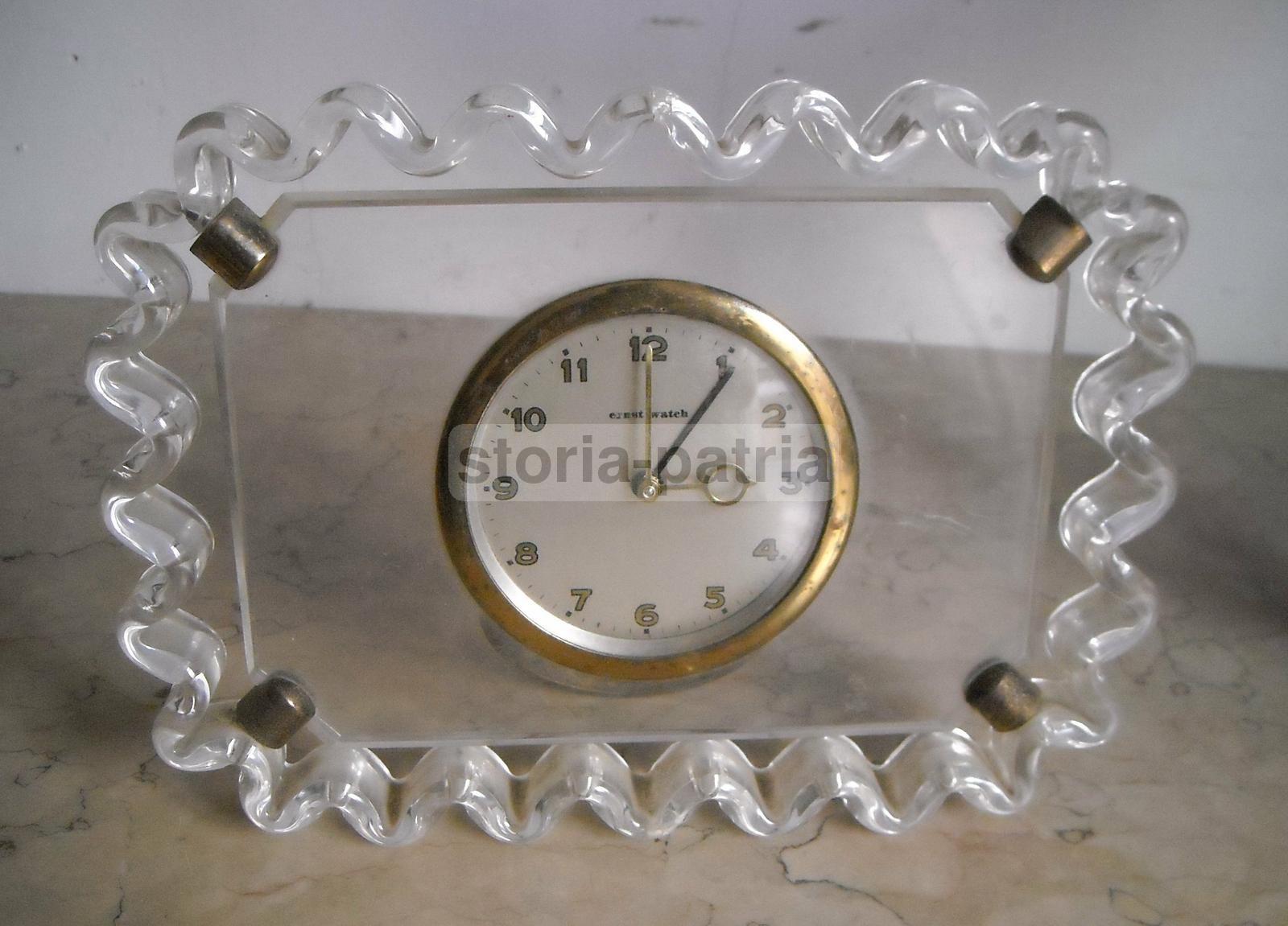 Arti Decorative Del 900, Raro Orologio d'Epoca, Inusuale Design, Ernst, Pregevole immagine 3