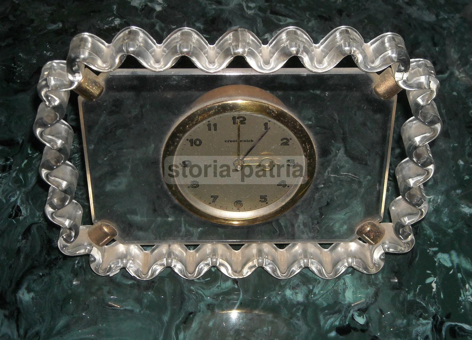 Arti Decorative Del 900, Raro Orologio d'Epoca, Inusuale Design, Ernst, Pregevole immagine 6