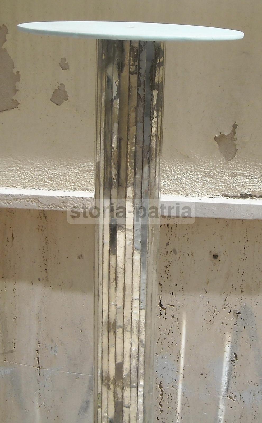 Arti Decorative, Modernariato, Design, Interessante Colonna Con Specchi, Utilissima immagine 1