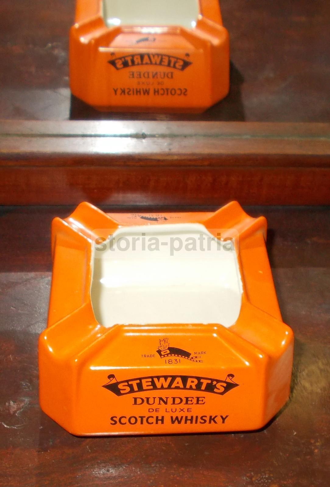 Bar, Caffetteria, Liquori, Scotch Whisky, Stewarts, Dundee, Posacenere Pubblicitario immagine 1
