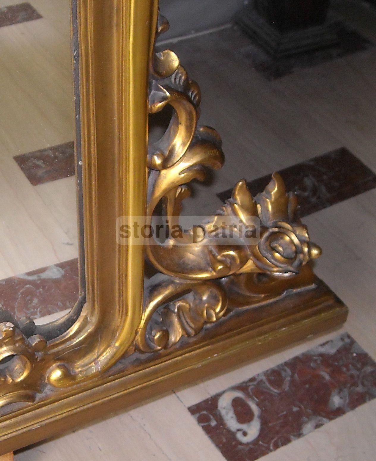 Bellissima Enorme Decorativa Specchiera Dorata, Utile Arredo, Ovunque Collocabile immagine 2