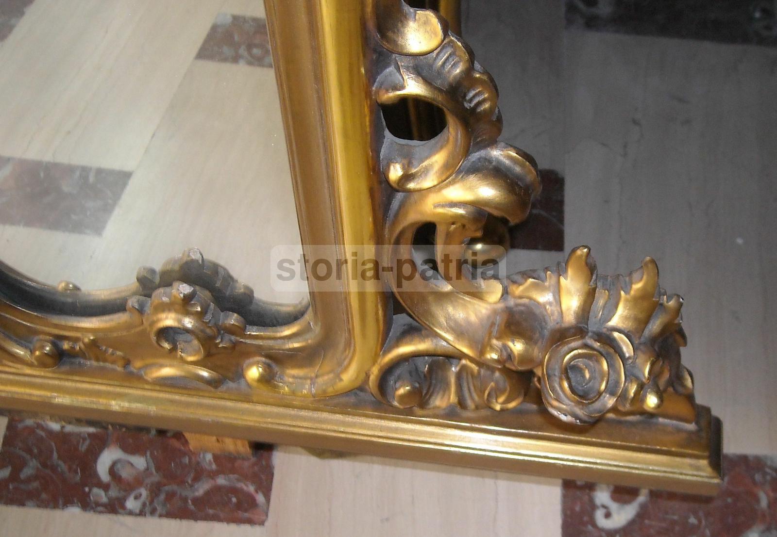 Bellissima Enorme Decorativa Specchiera Dorata, Utile Arredo, Ovunque Collocabile immagine 4