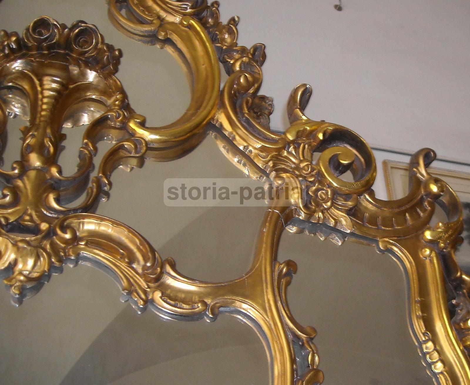 Bellissima Enorme Decorativa Specchiera Dorata, Utile Arredo, Ovunque Collocabile immagine 12