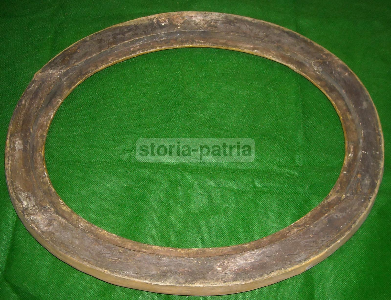 Cornice Ovale Antica, Con Artistici Decori Dorati, Utilissima, Belle Dimensioni, 800 immagine 8