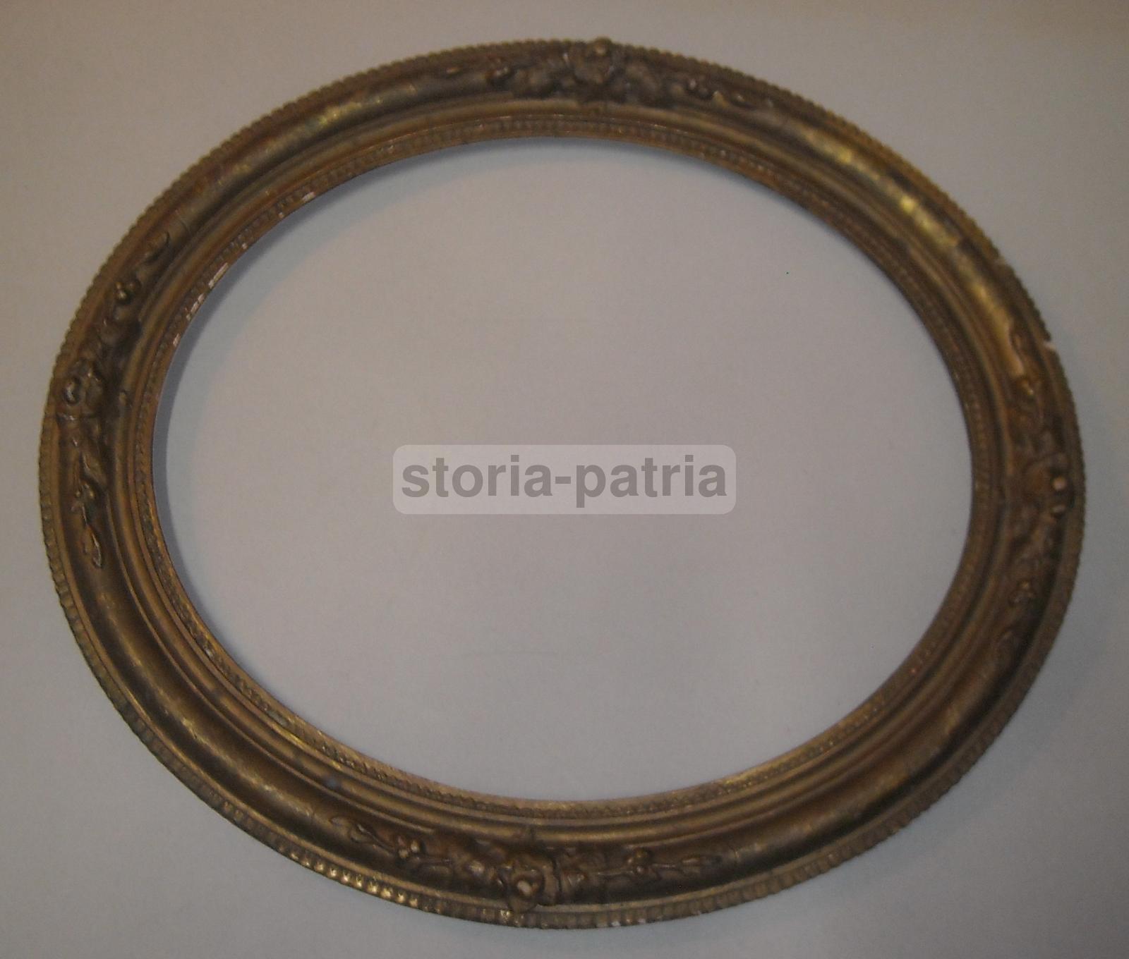 Cornice Ovale Antica, Con Artistici Decori In Rilievo, Per Specchi Dipinti Stampe immagine 7
