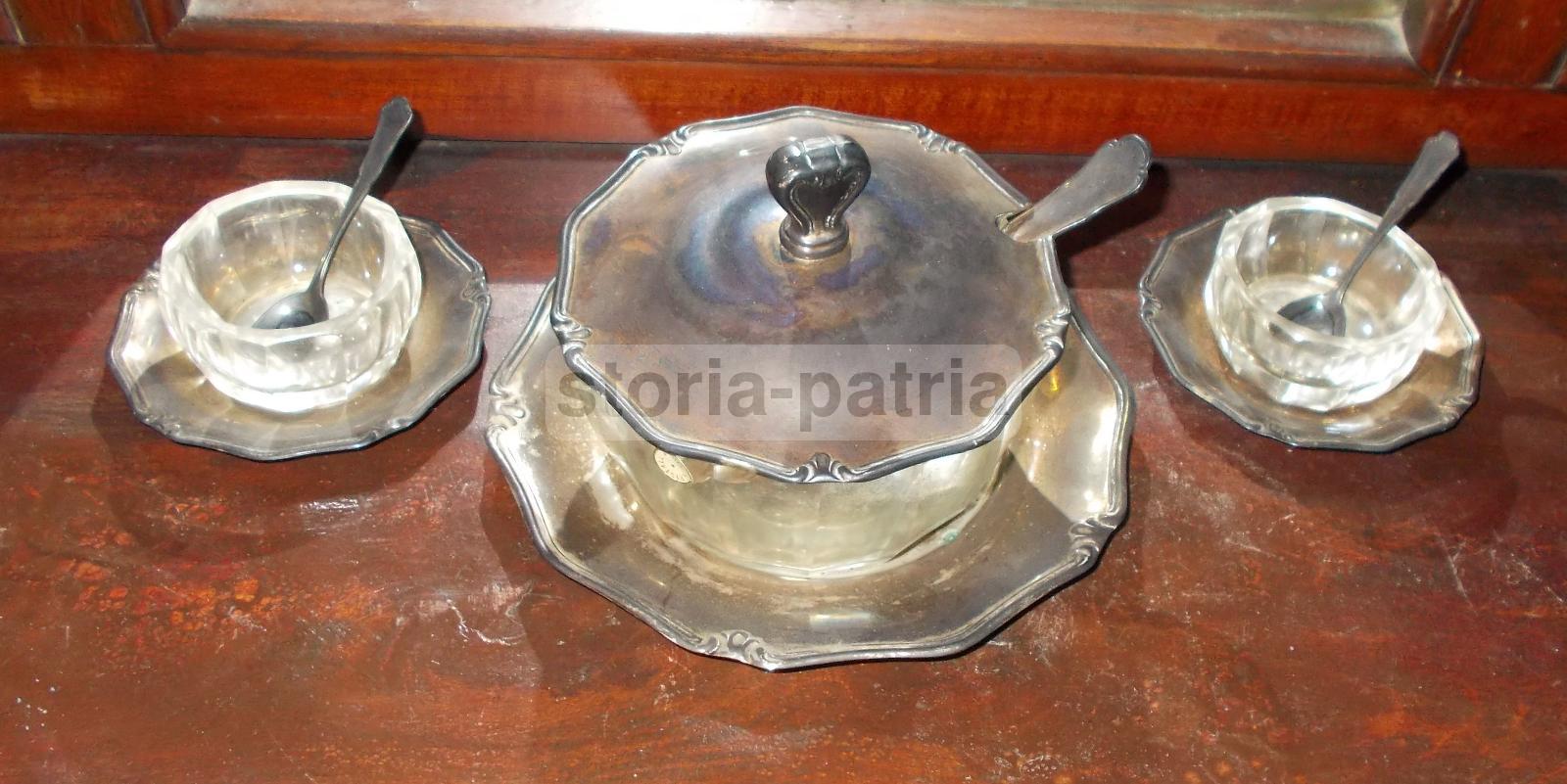 Cucina, Saliere, Zuccheriera, Formaggiera, Elegante Tris, Decorativo, Da Collezione immagine 1