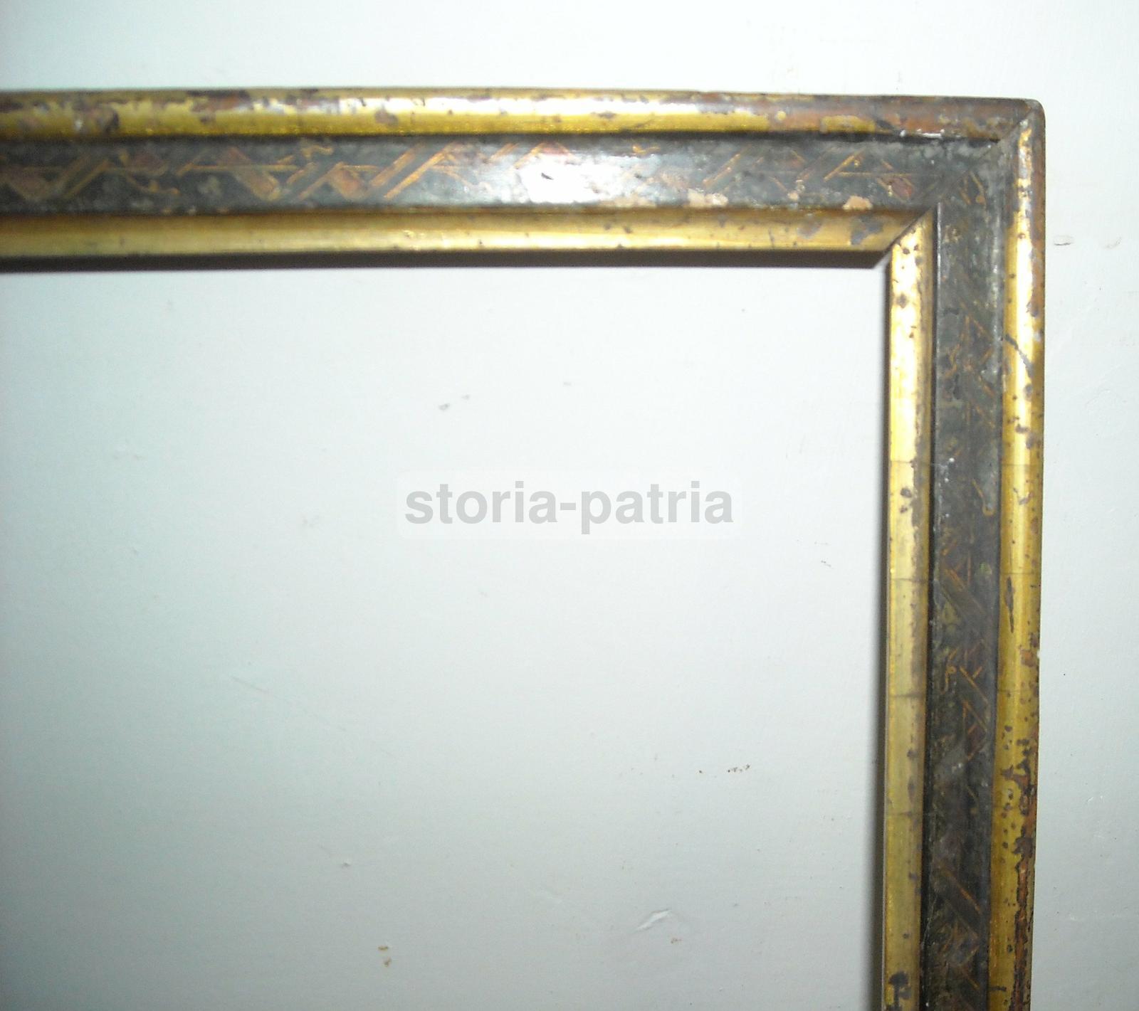 Decorativa Antica Cornice, Laccata E Dorata, Elegante, Pregevoli Decori, Utilissima immagine 3