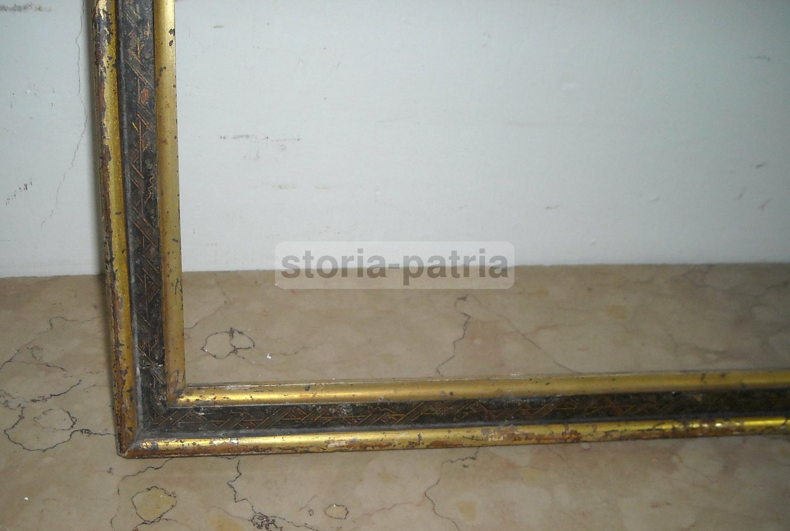 Decorativa Antica Cornice, Laccata E Dorata, Elegante, Pregevoli Decori, Utilissima immagine 5