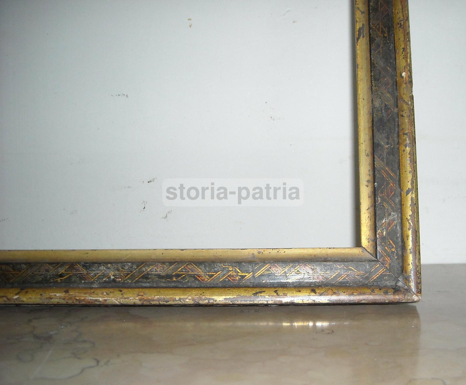 Decorativa Antica Cornice, Laccata E Dorata, Elegante, Pregevoli Decori, Utilissima immagine 6