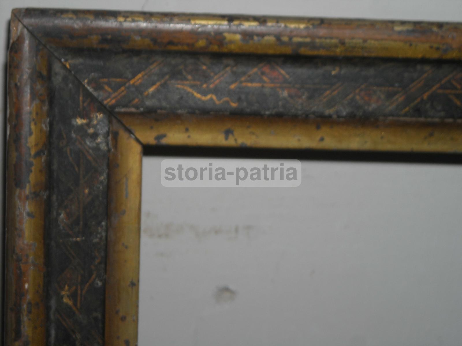 Decorativa Antica Cornice, Laccata E Dorata, Elegante, Pregevoli Decori, Utilissima immagine 7