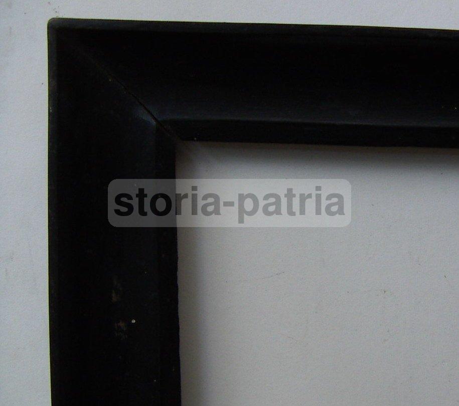 Decorativa Antica Cornice, Legno Ebanizzato, Utilissima Per Stampe E Opere Darte immagine 3