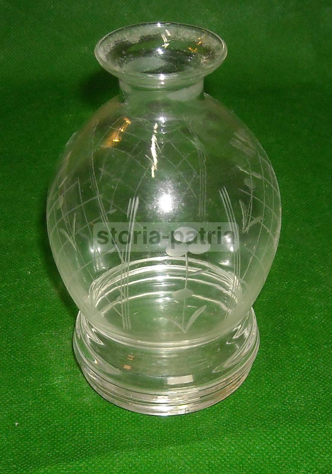 Decorativa Bottiglia, Vetro Trasparente Inciso, Motivi Artistici E Floreali, Utile immagine 2