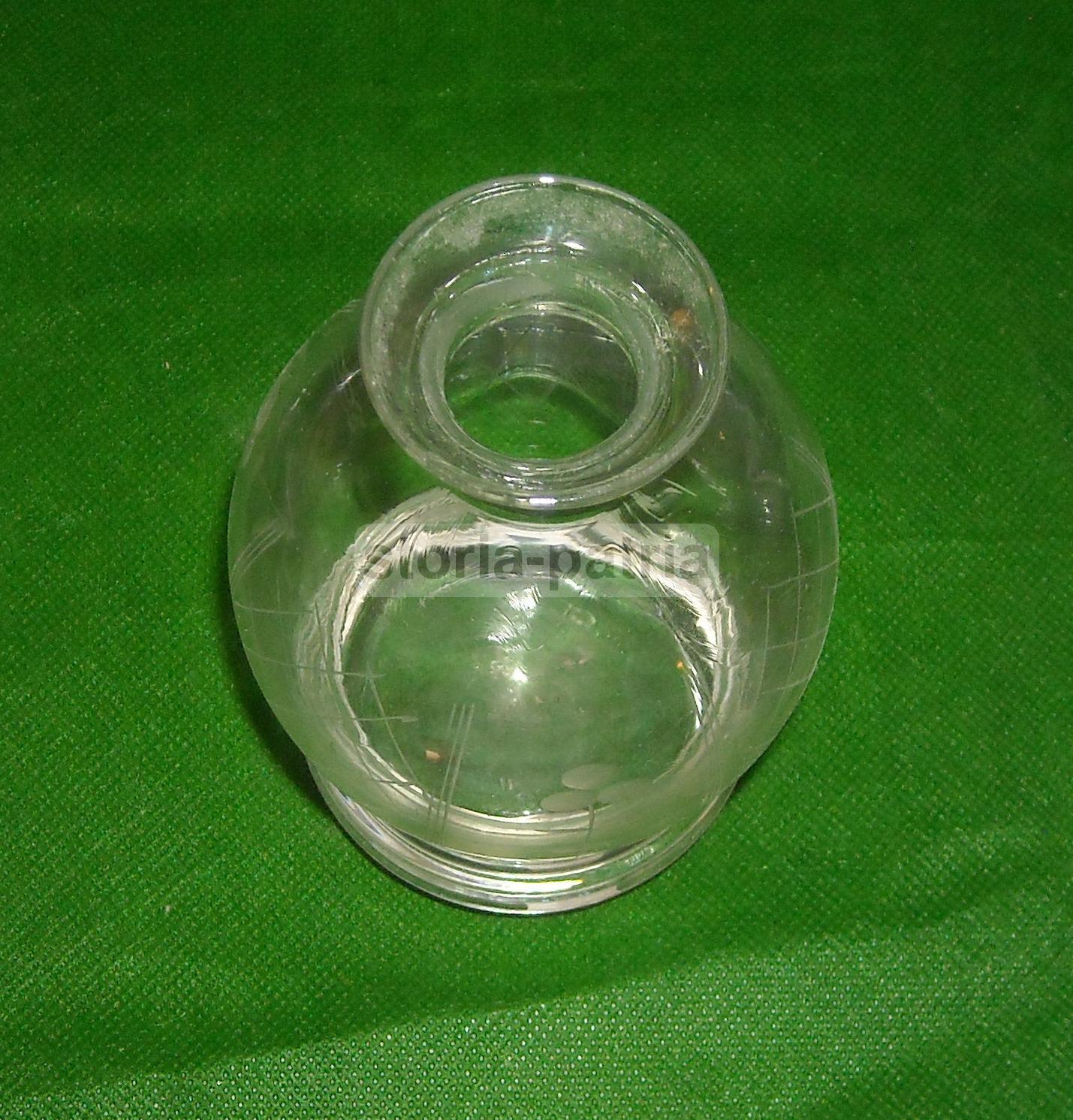 Decorativa Bottiglia, Vetro Trasparente Inciso, Motivi Artistici E Floreali, Utile immagine 3