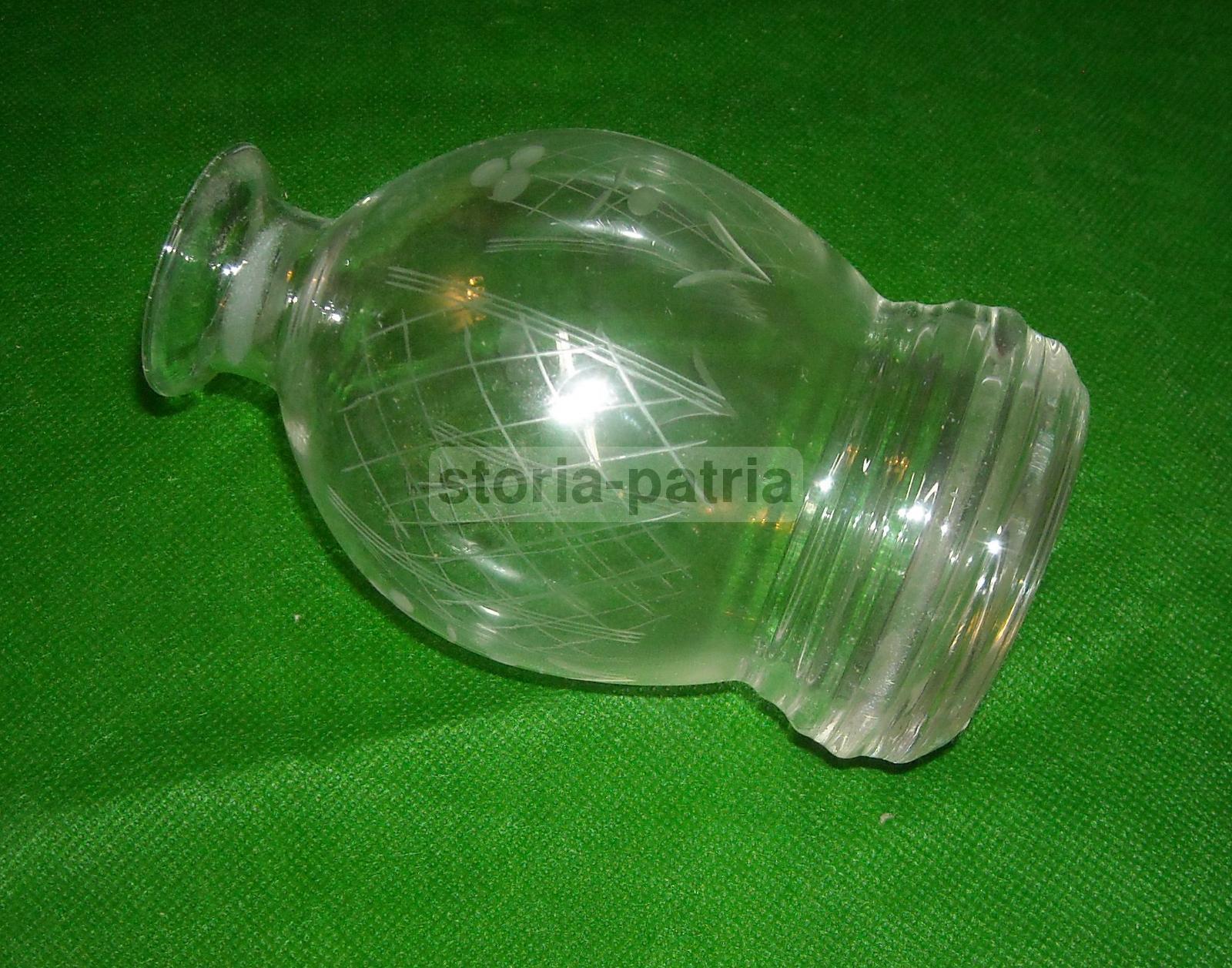 Decorativa Bottiglia, Vetro Trasparente Inciso, Motivi Artistici E Floreali, Utile immagine 4