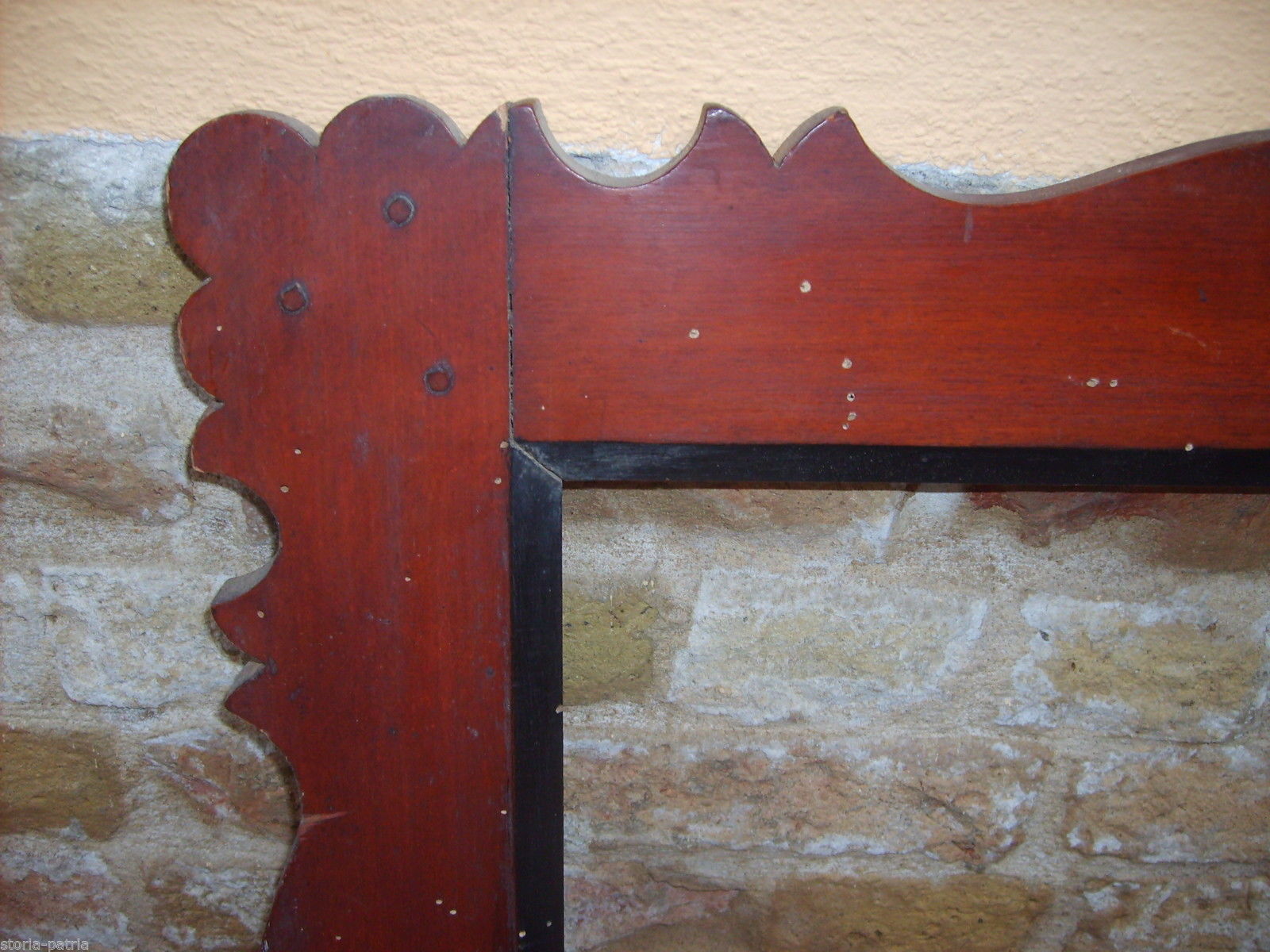 Decorativa Massiccia Inusuale Antica Cornice, Per Quadri Stampe Incisioni Specchi immagine 1