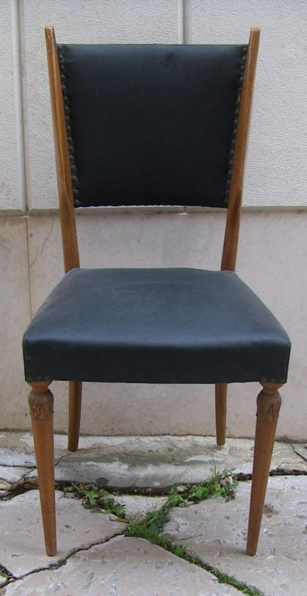 Design, Modernariato, 6 Sedie d'Epoca, Anni 50, Utilissime, Ovunque Collocabili immagine 4