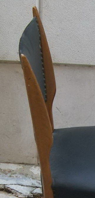 Design, Modernariato, 6 Sedie d'Epoca, Anni 50, Utilissime, Ovunque Collocabili immagine 5